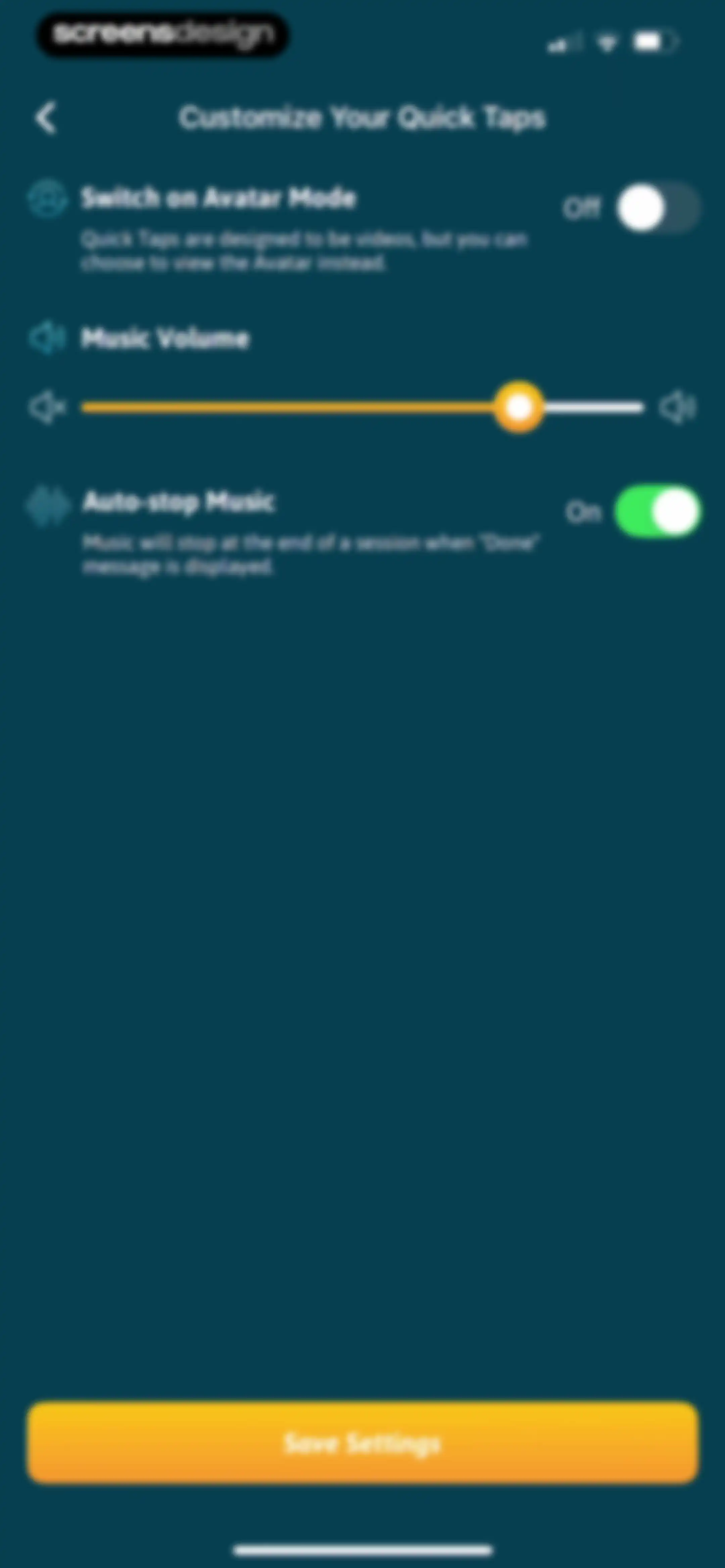 The Tapping Solution screen 44