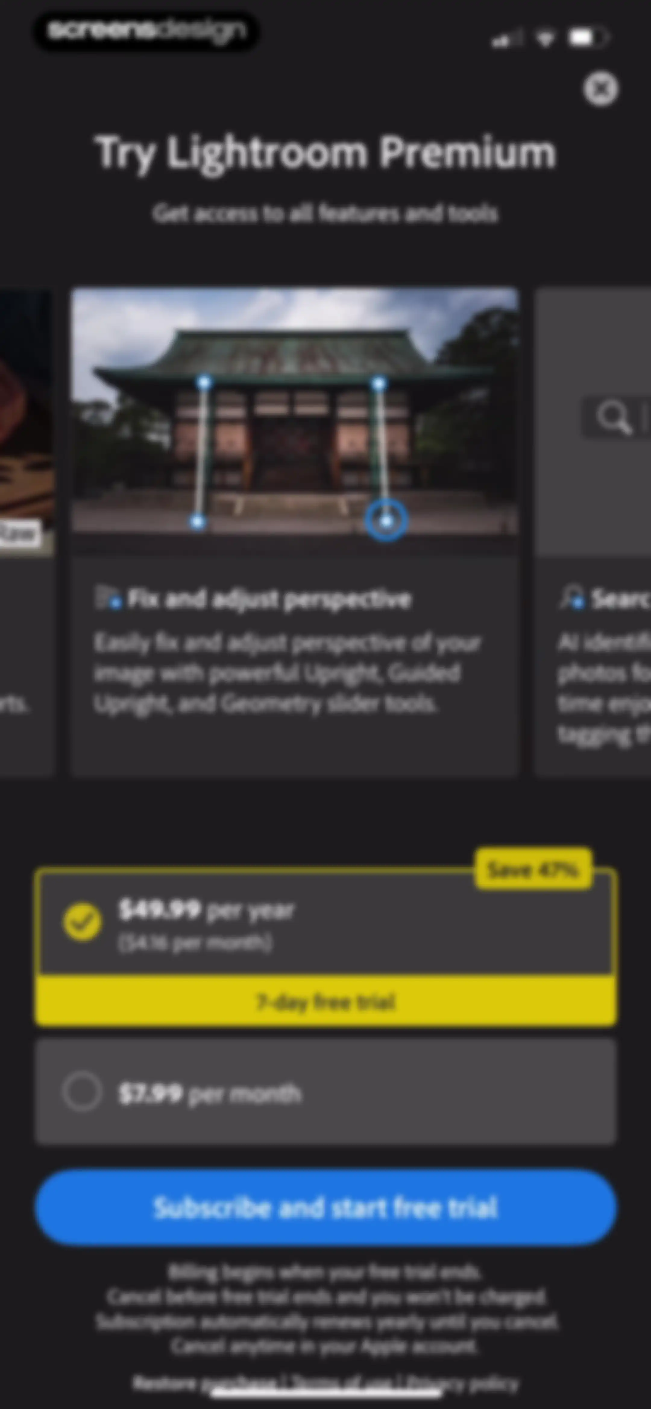 Lightroom: AI Photo Editor screen 19