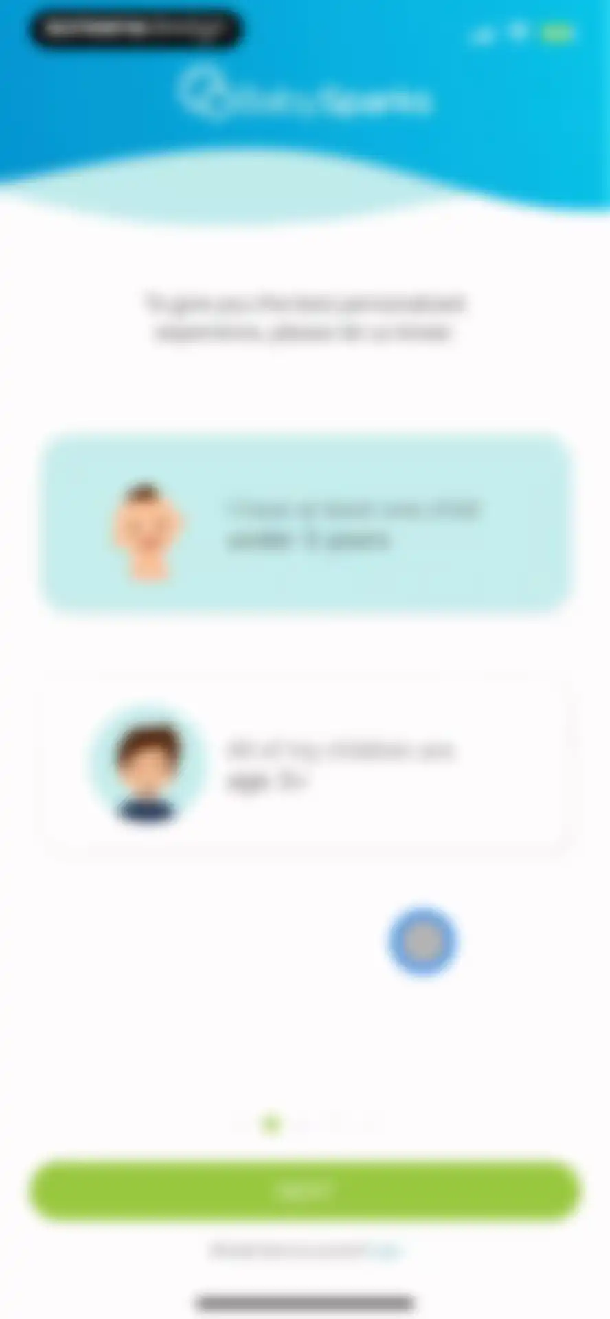 BabySparks - Development App screen 3