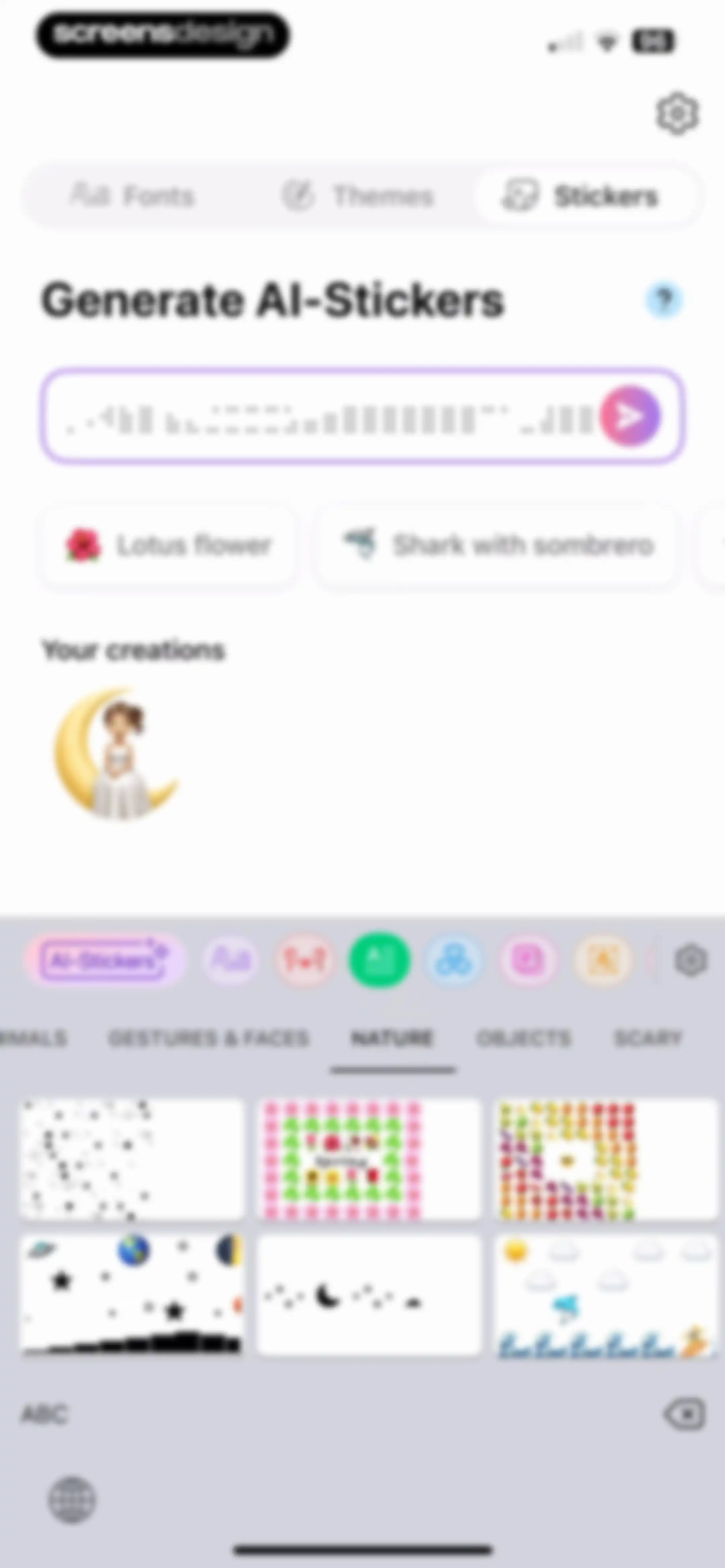 Fonts - AI Stickers screen 28