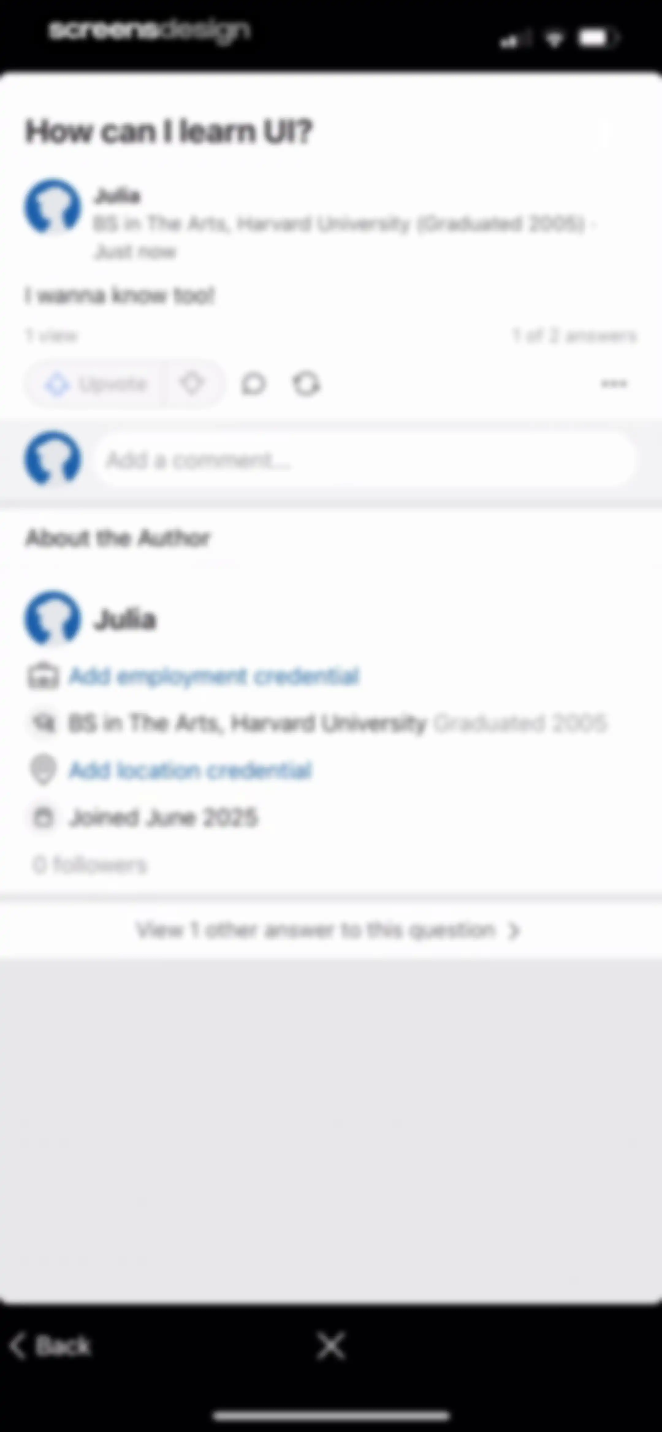 Quora screen 30