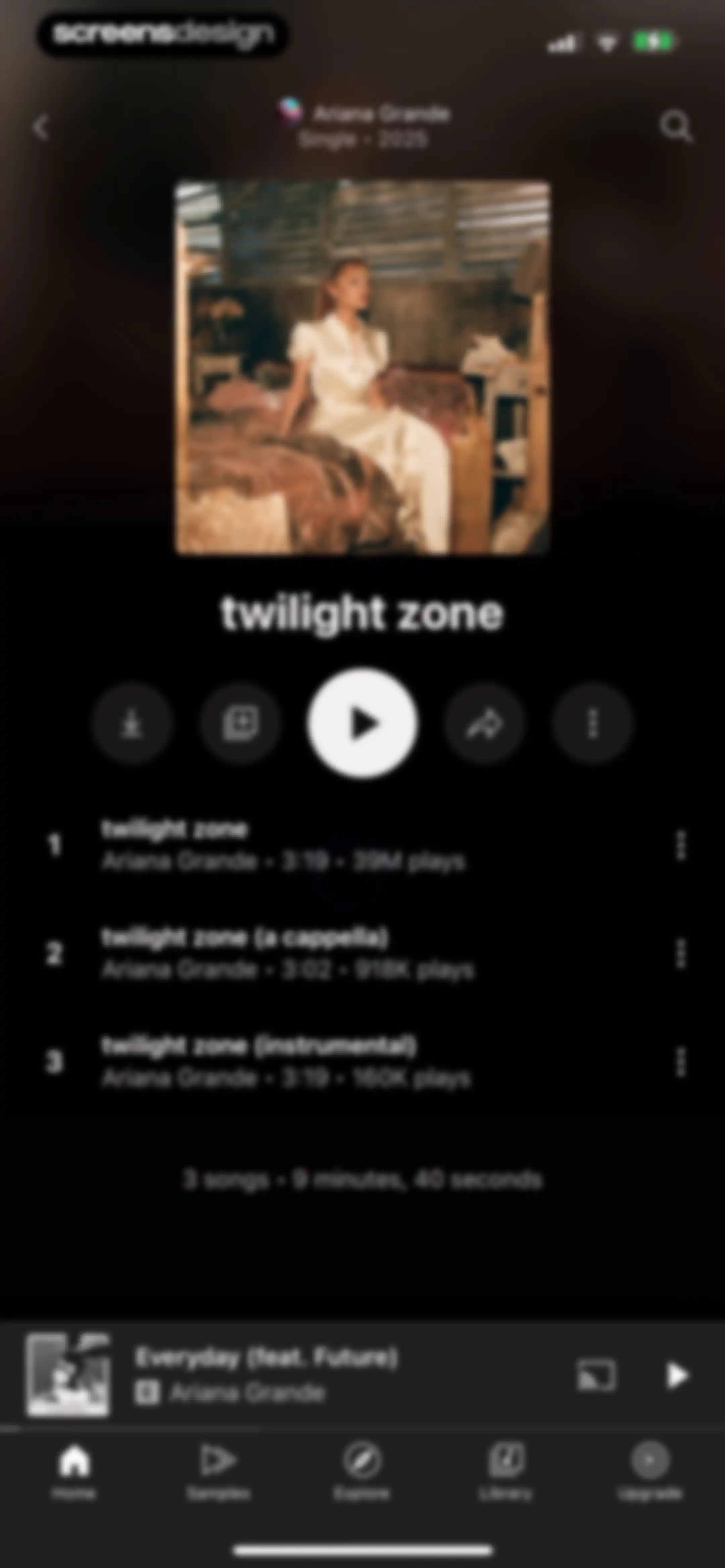 YouTube Music screen 73