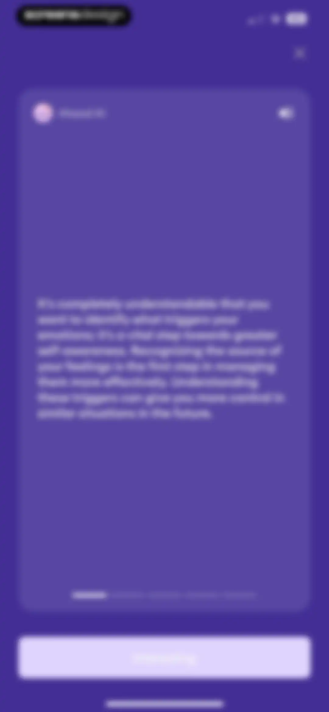 Ahead: Emotional Companion screen 129
