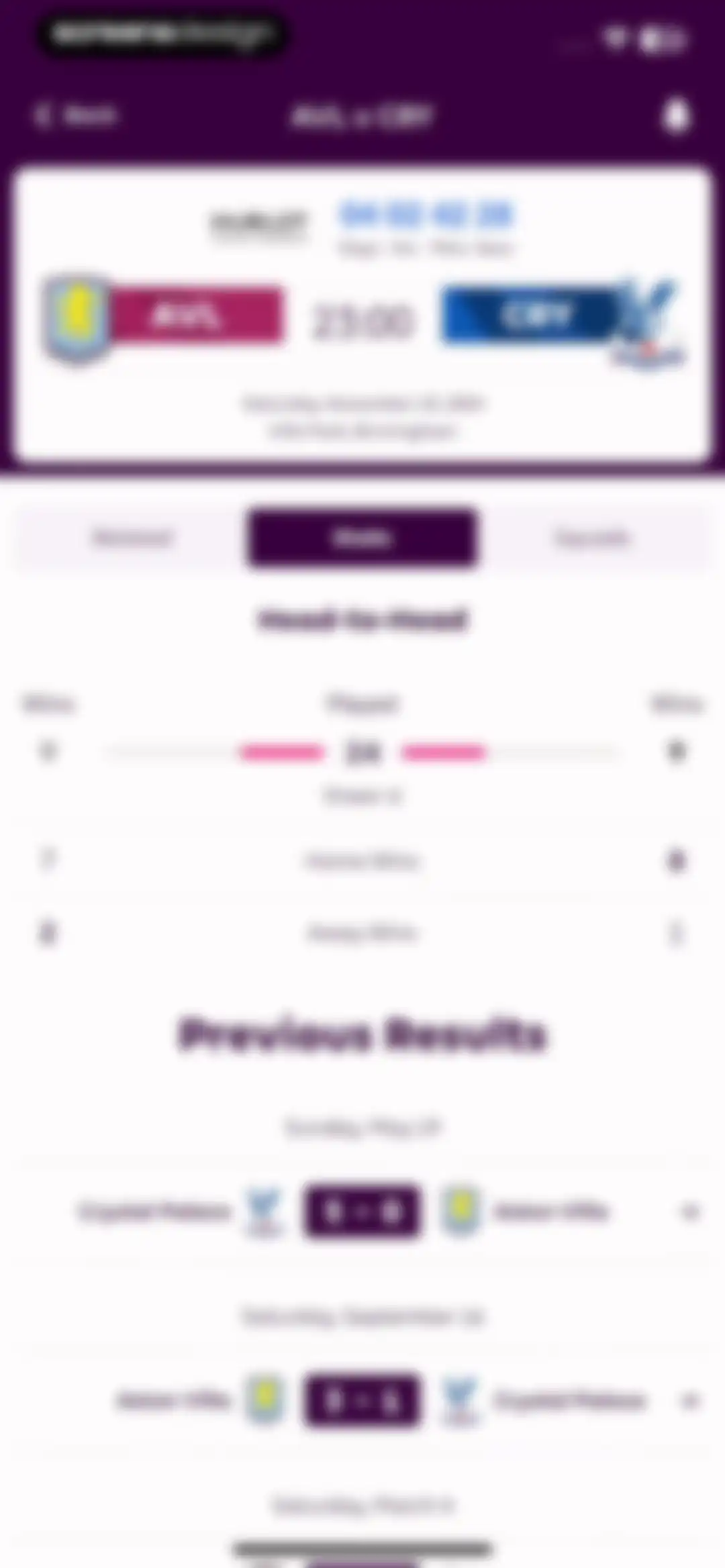 Premier League - Scores, News screen 20