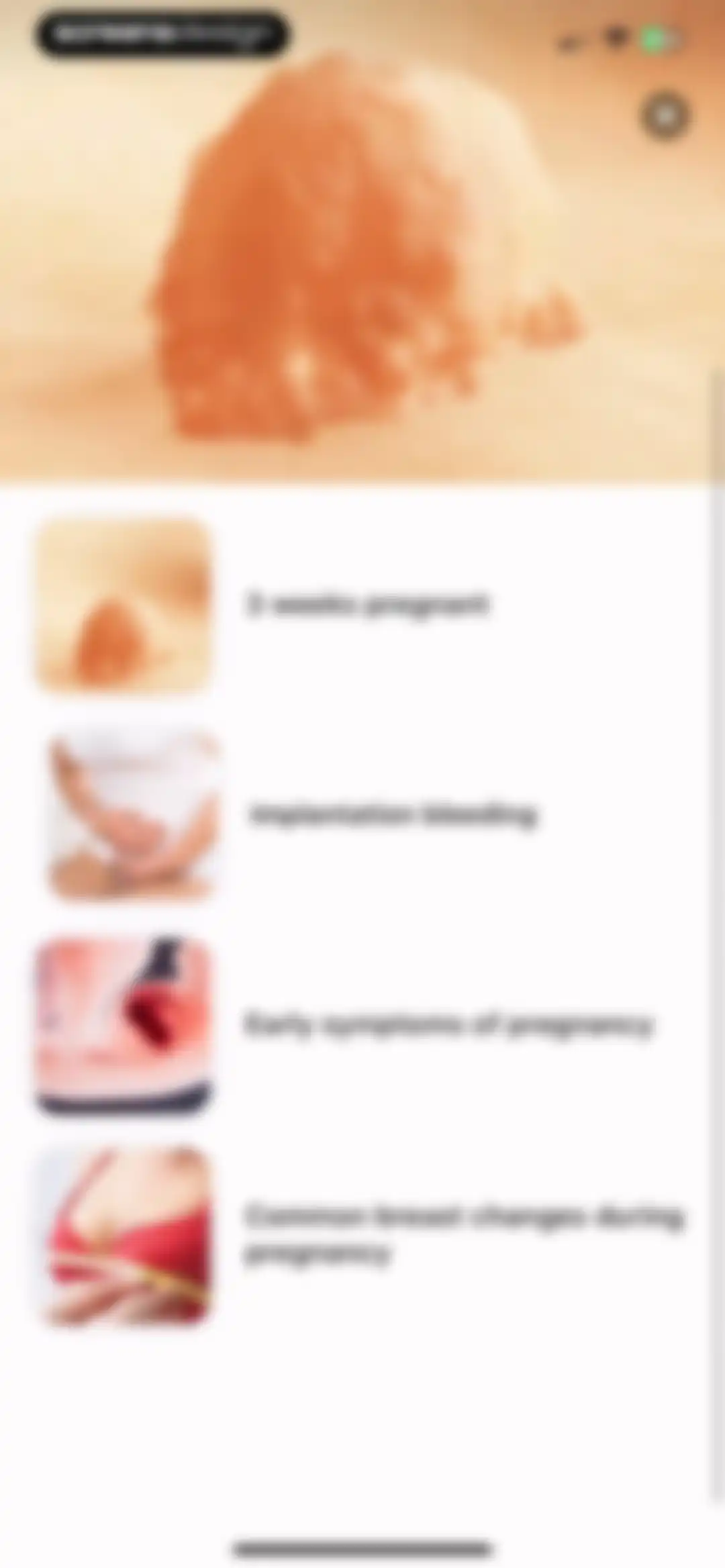 Pregnancy + | Tracker App screen 32