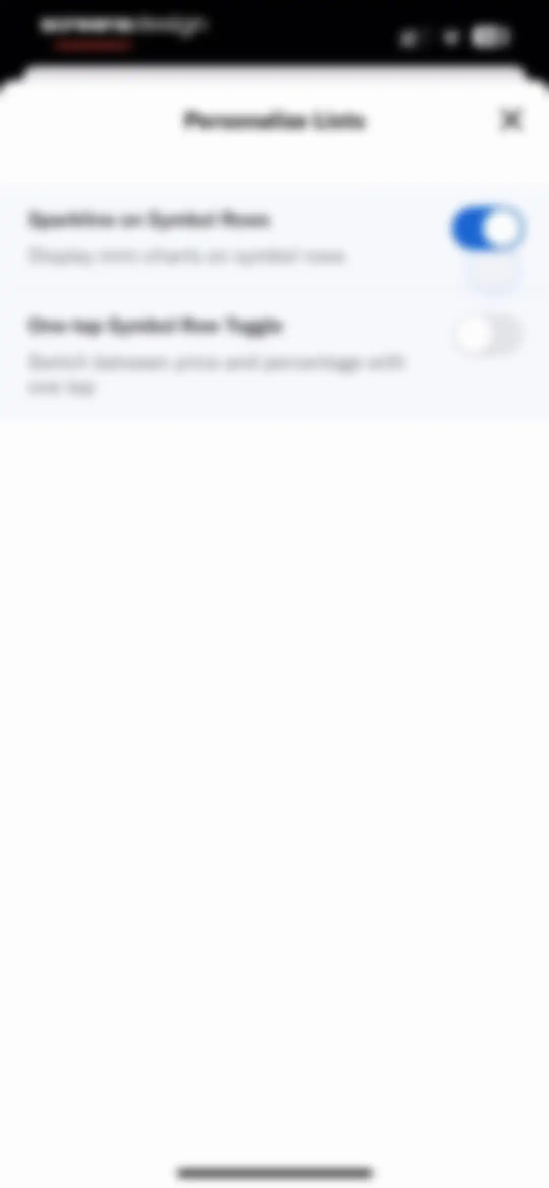 Yahoo Finance: Stocks, Markets screen 124
