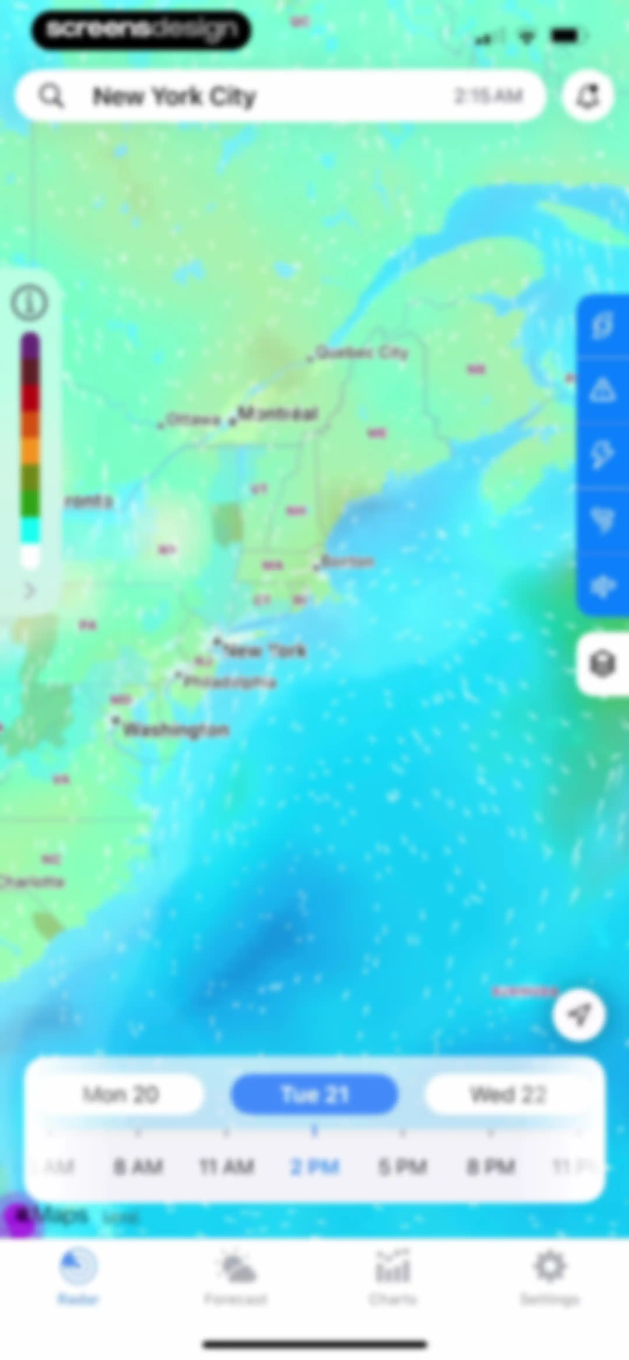 Weather Radar - NOAA Channel screen 22