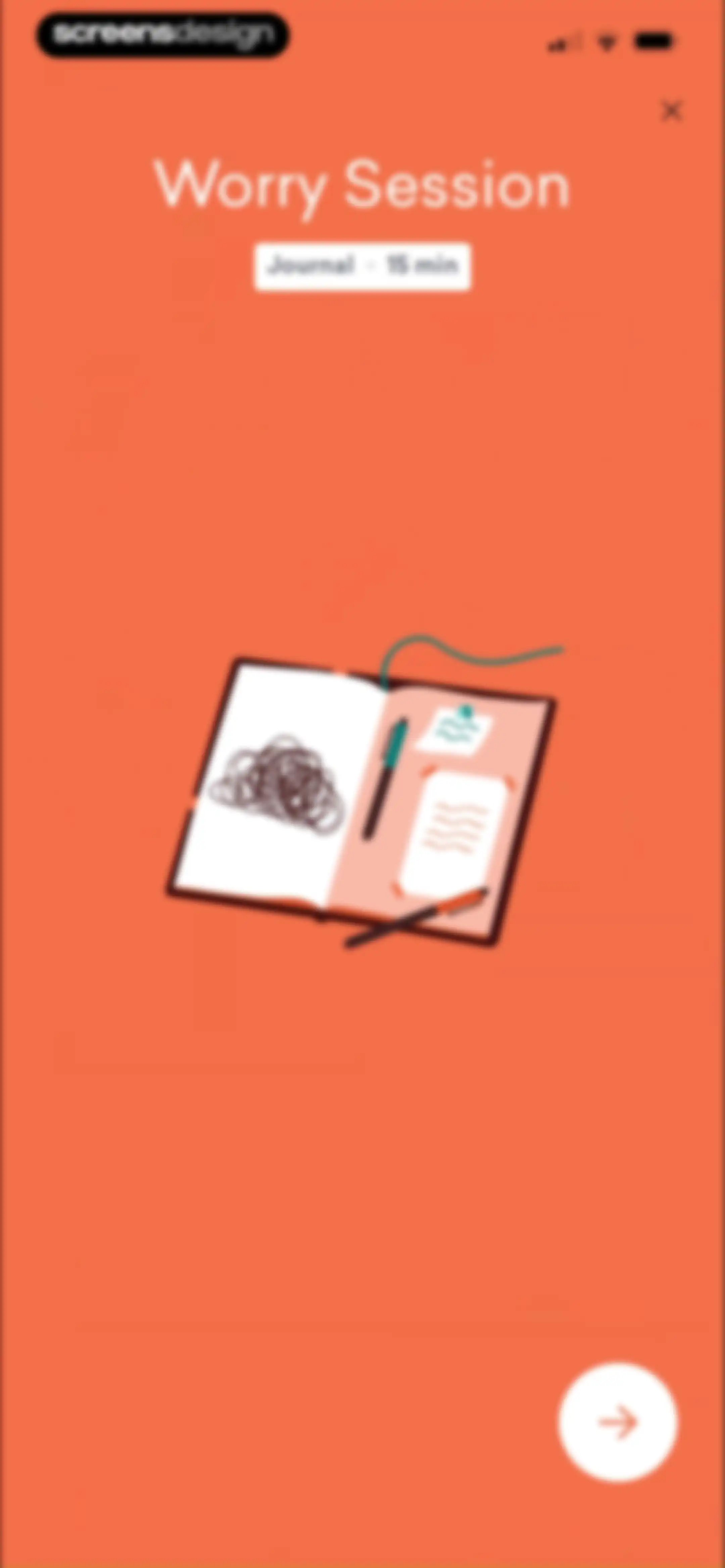 MindDay: Mental Health, Stress screen 88