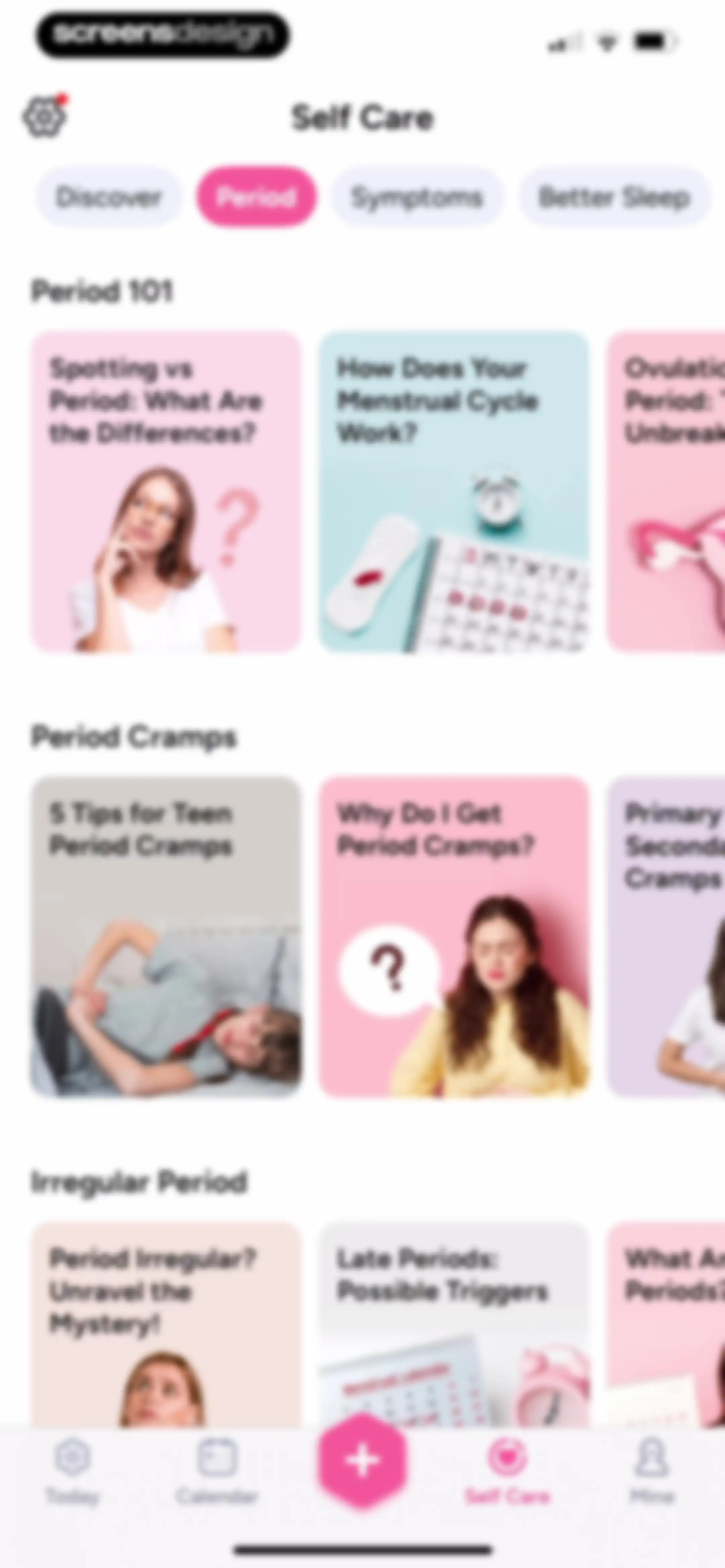Period Tracker Period Calendar screen 80