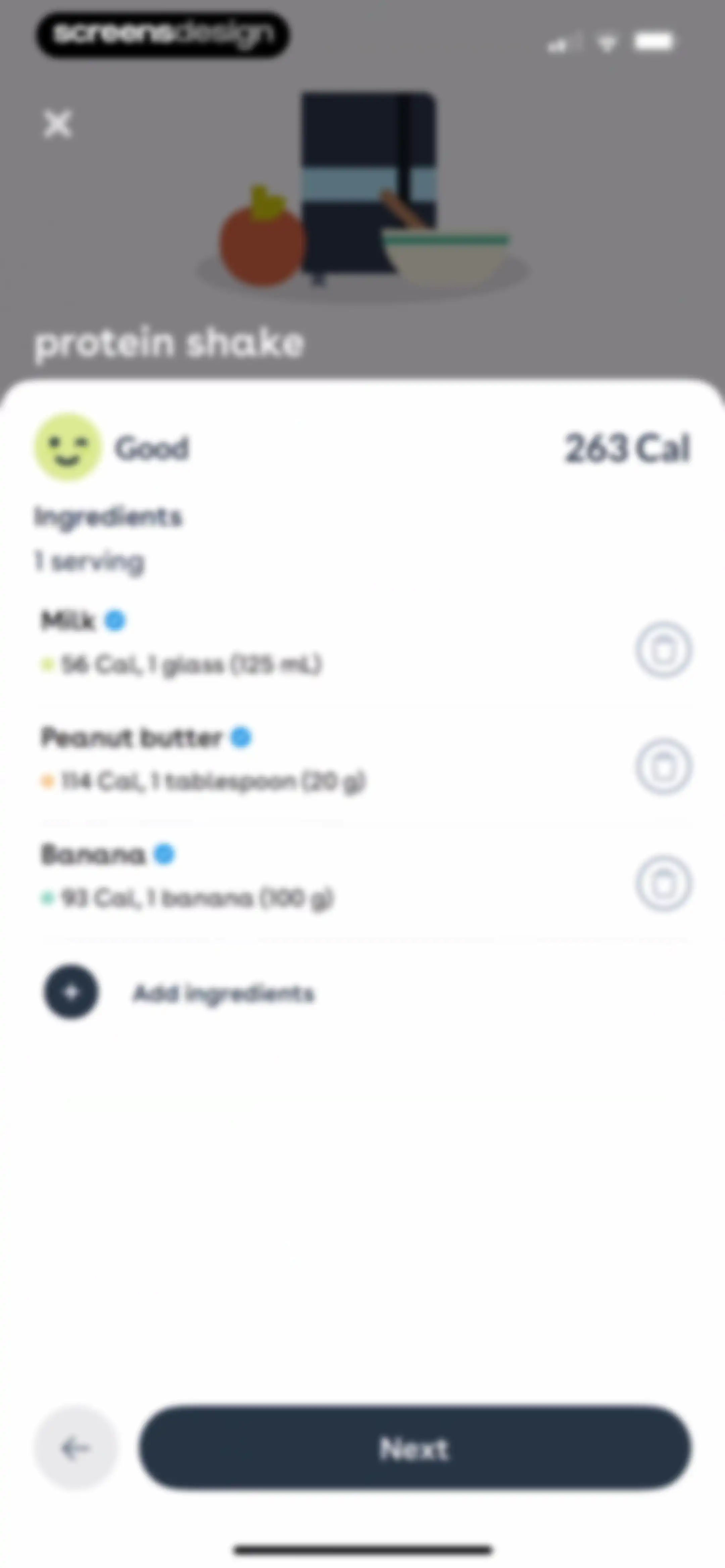 Foodvisor - AI Calorie Counter screen 159
