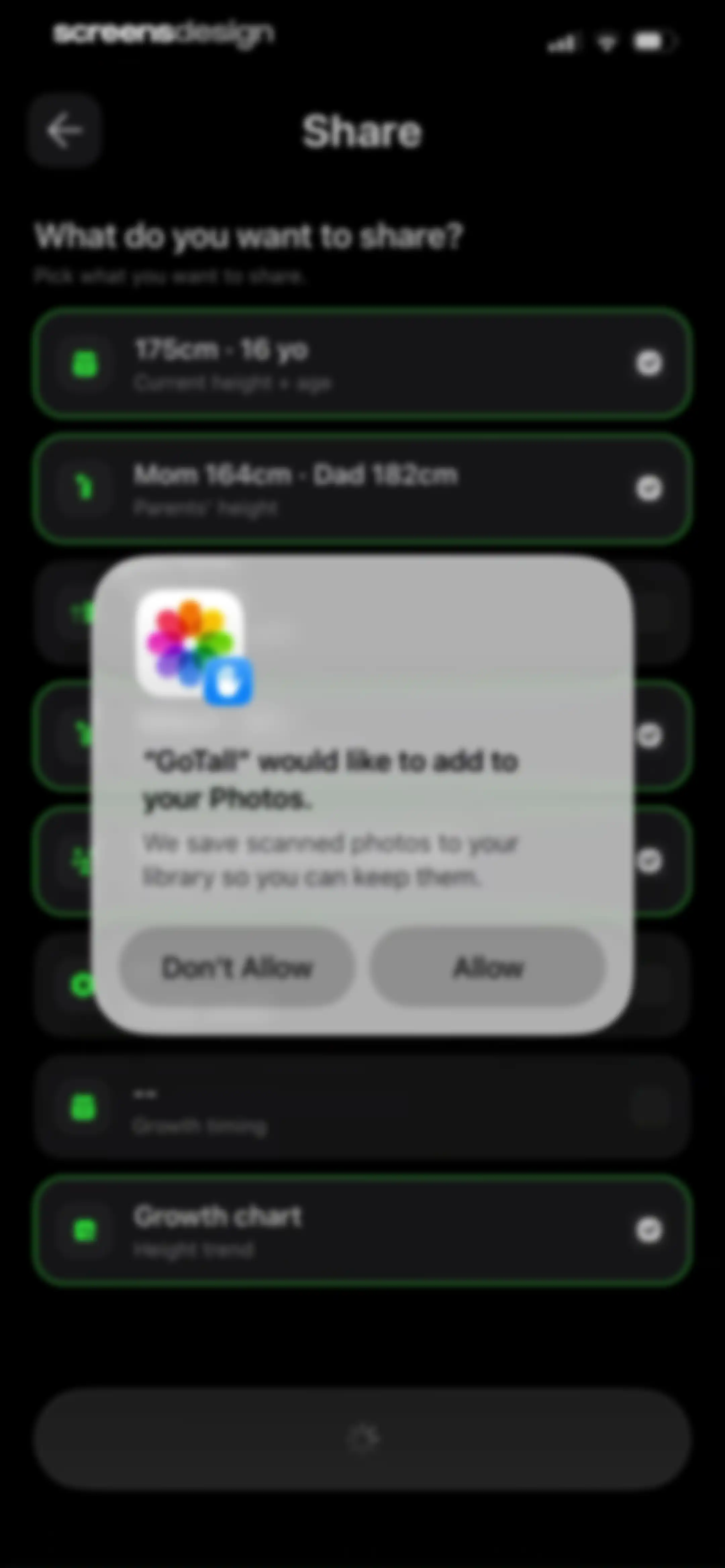 GoTall - Height Predictor screen 71