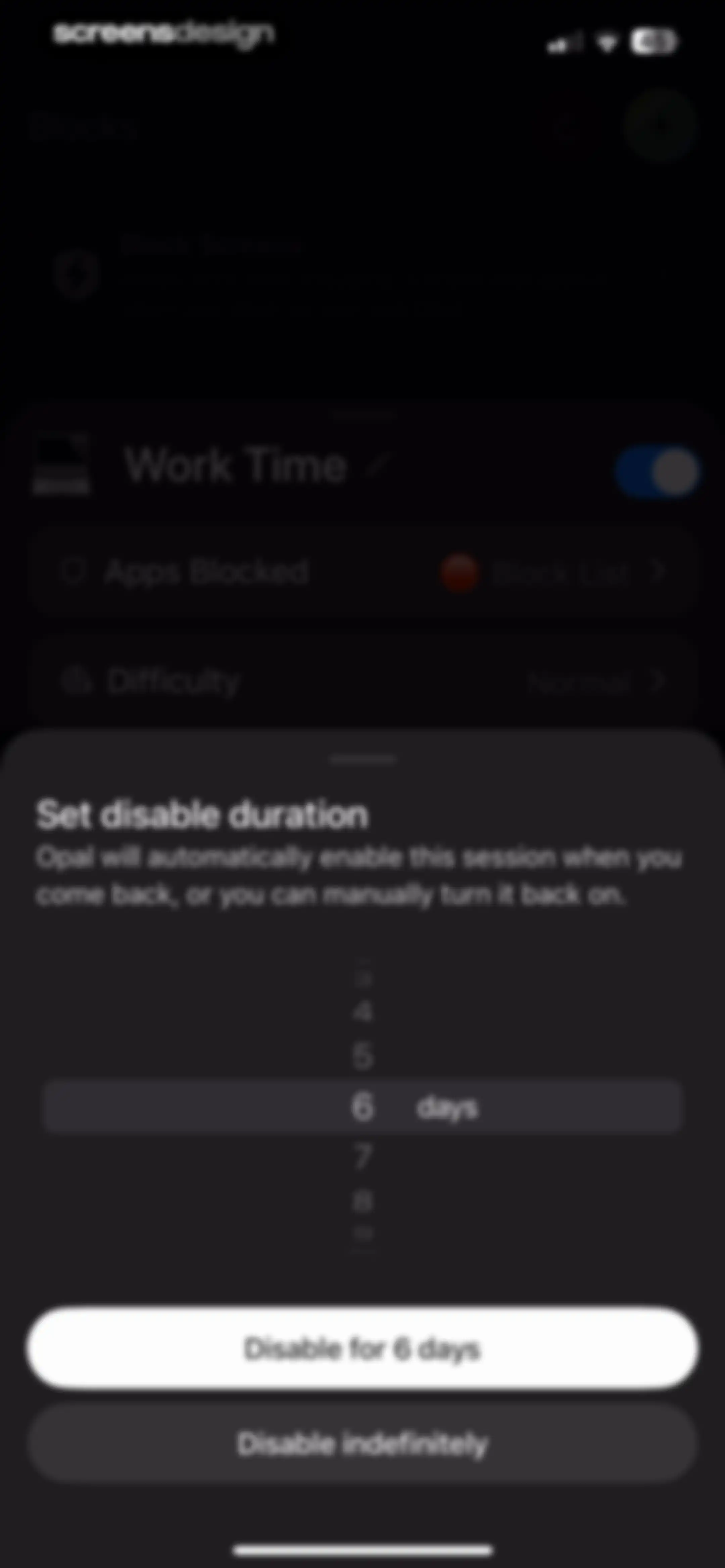 Opal: Screen Time Control screen 106