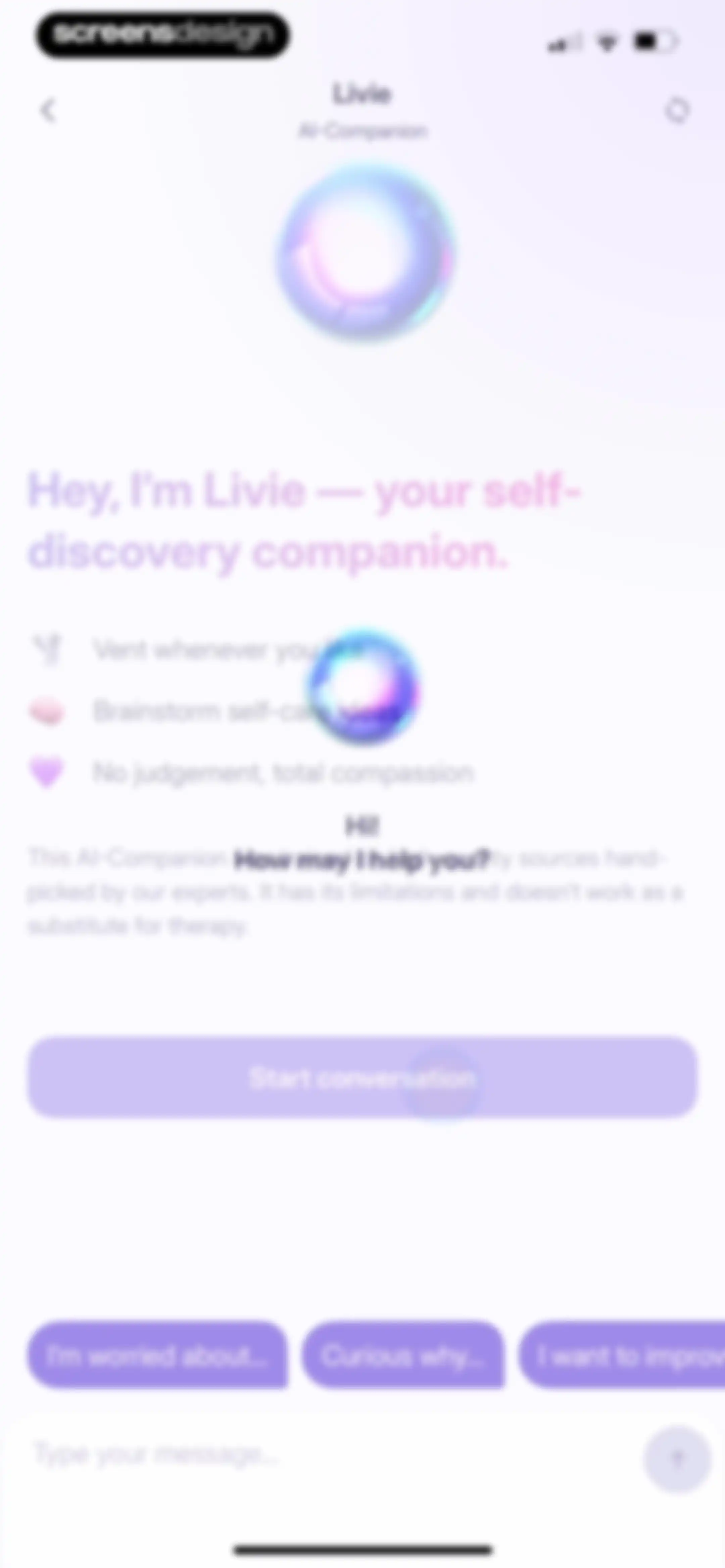Liven: Discover yourself screen 138
