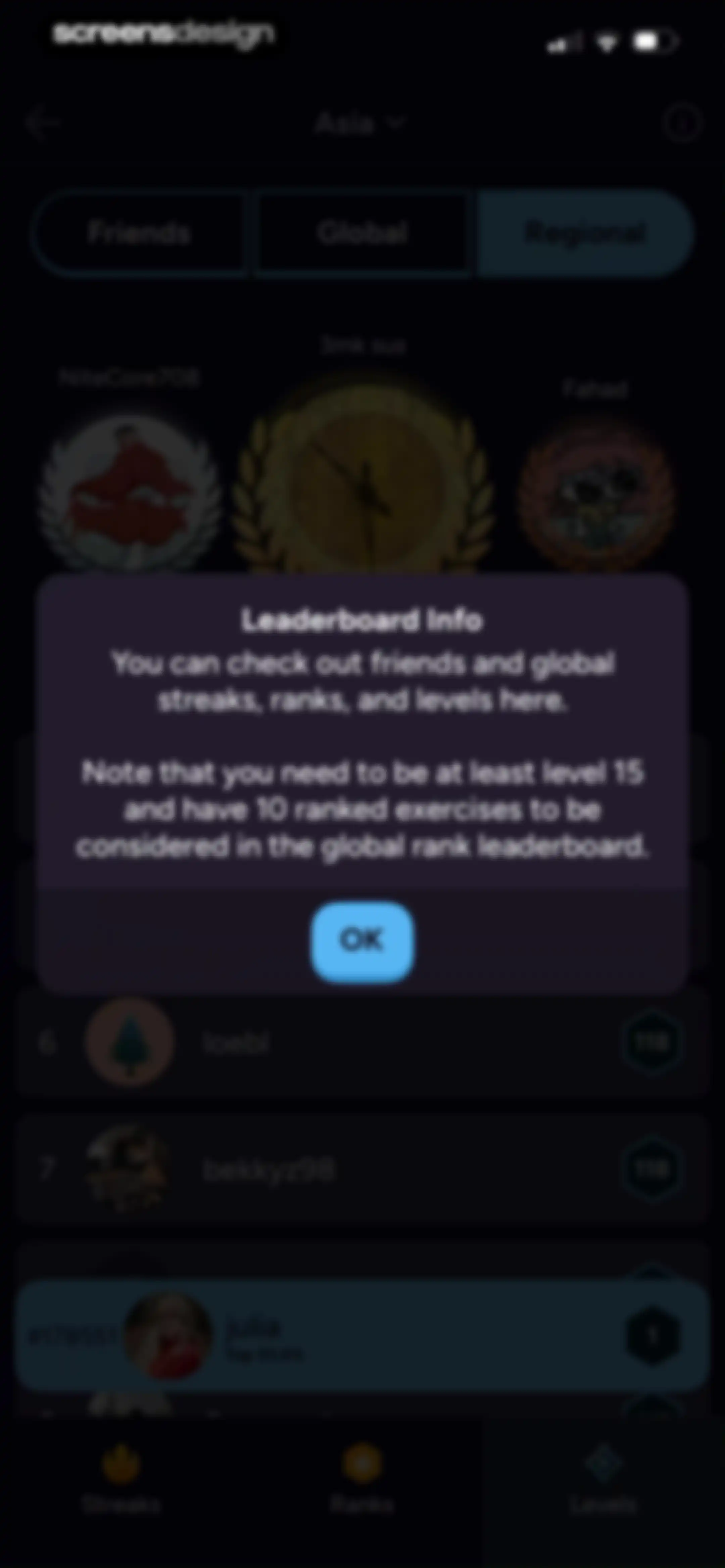Liftoff - Ranked Gym Workouts screen 235
