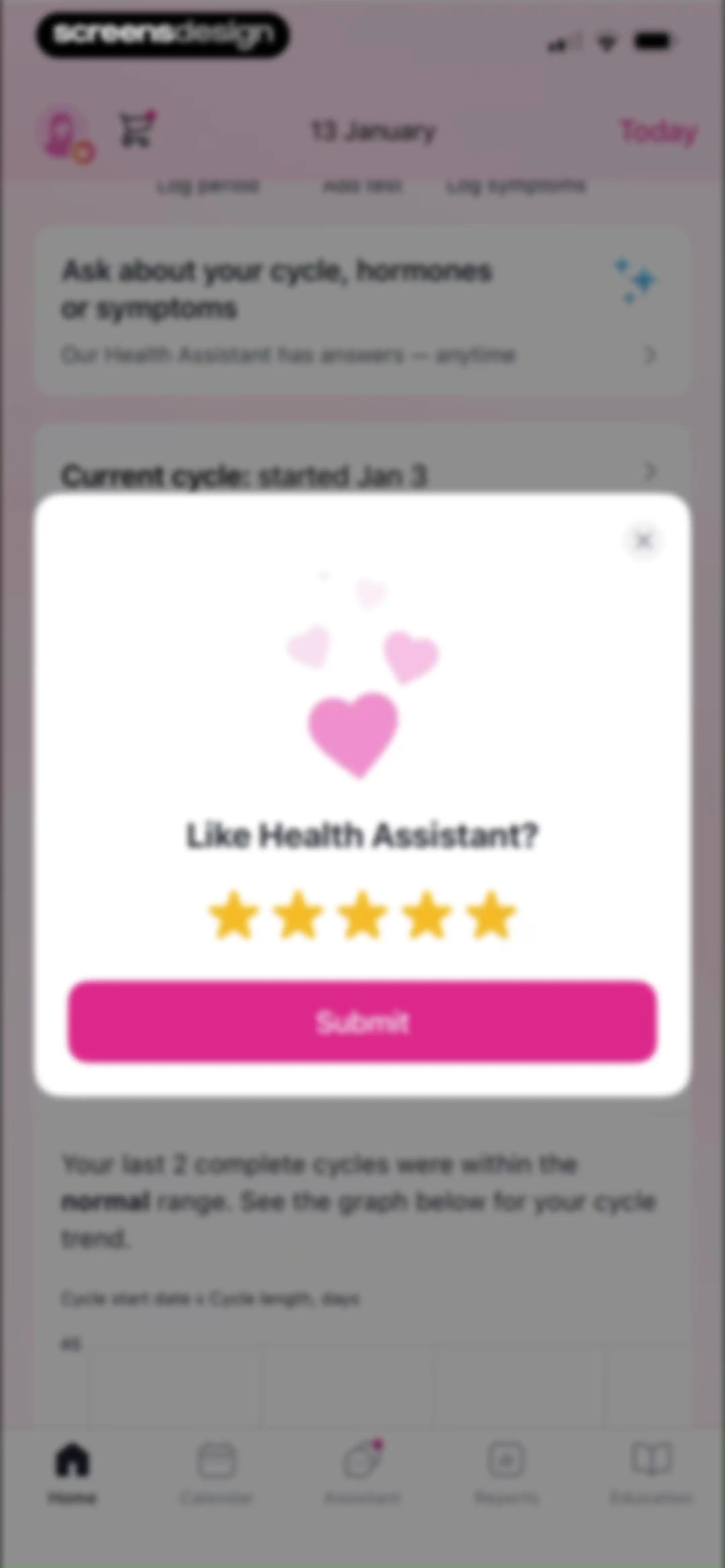 Pregmate Ovulation Tracker screen 79
