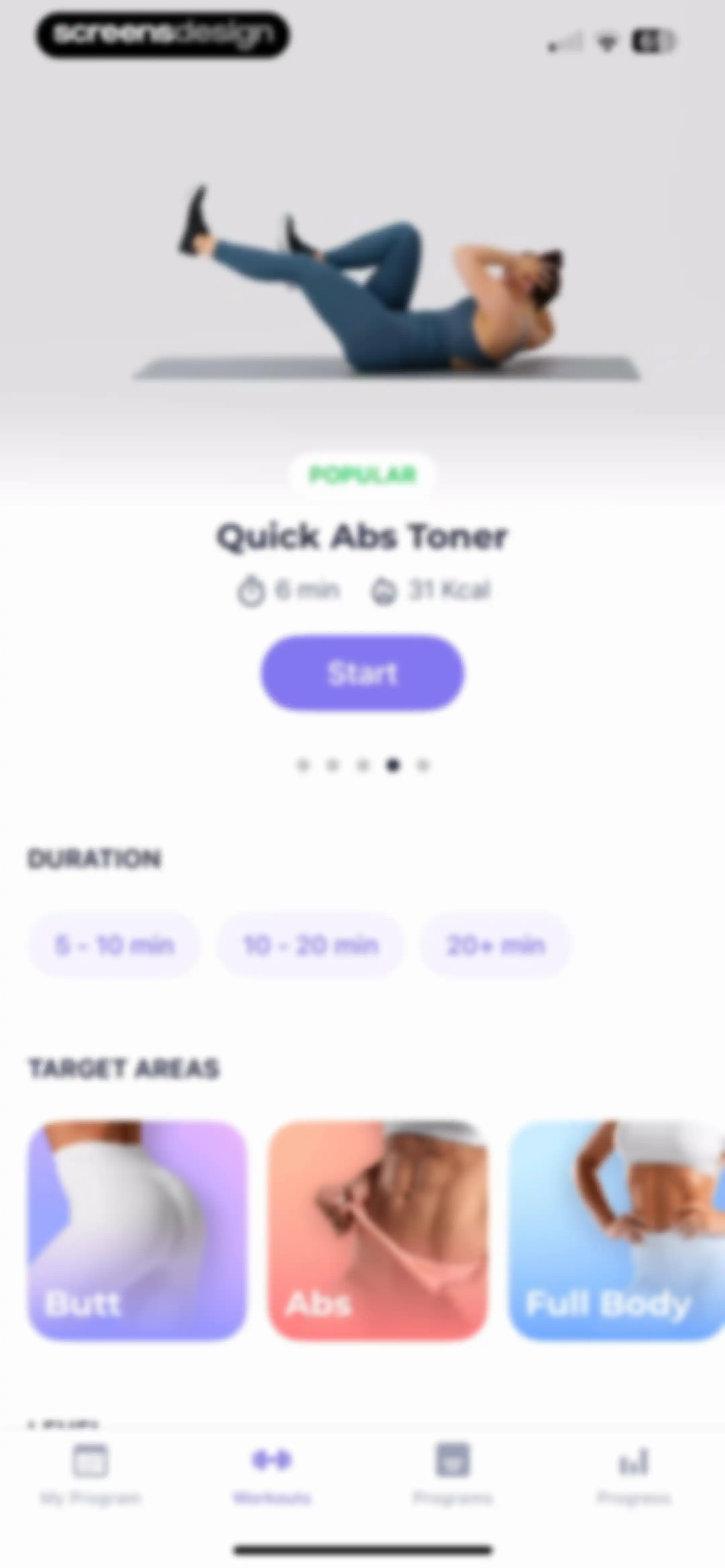 FitMe - Lazy Workout at Home screen 85