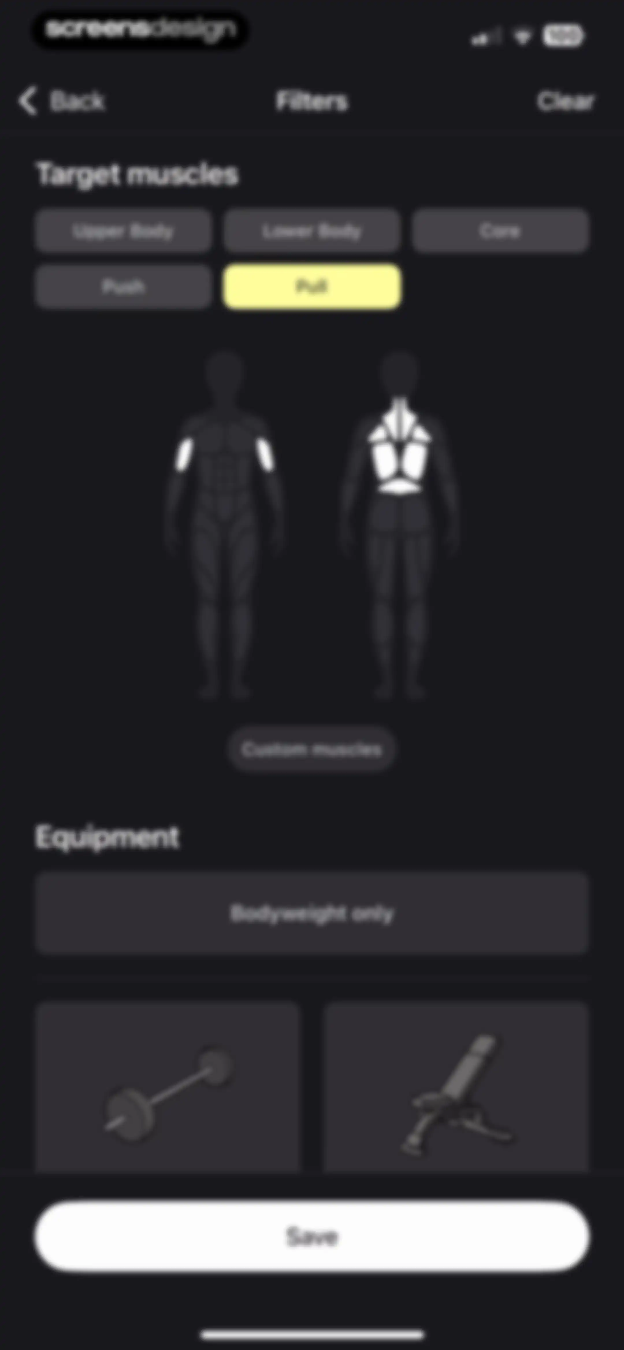 Peloton Strength+ screen 46