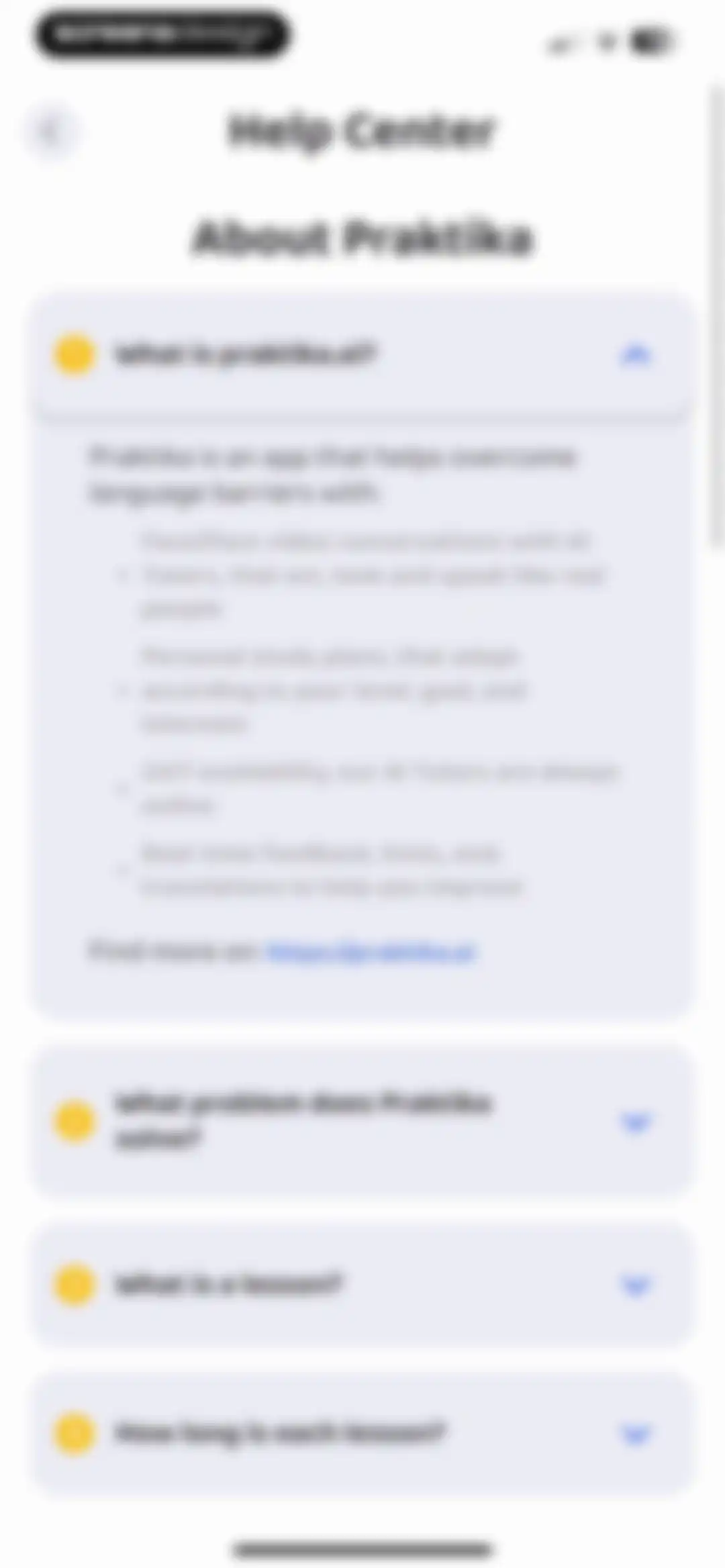 Praktika – AI Language Tutor screen 113