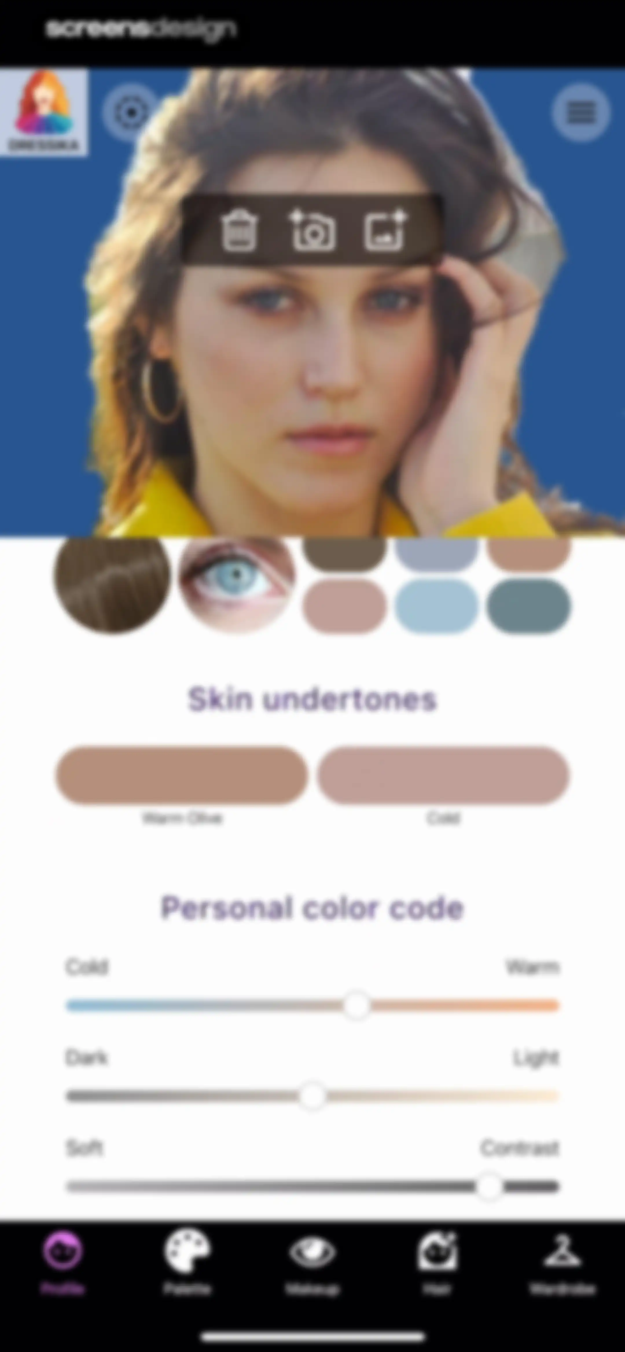 Color Analysis - Dressika screen 32