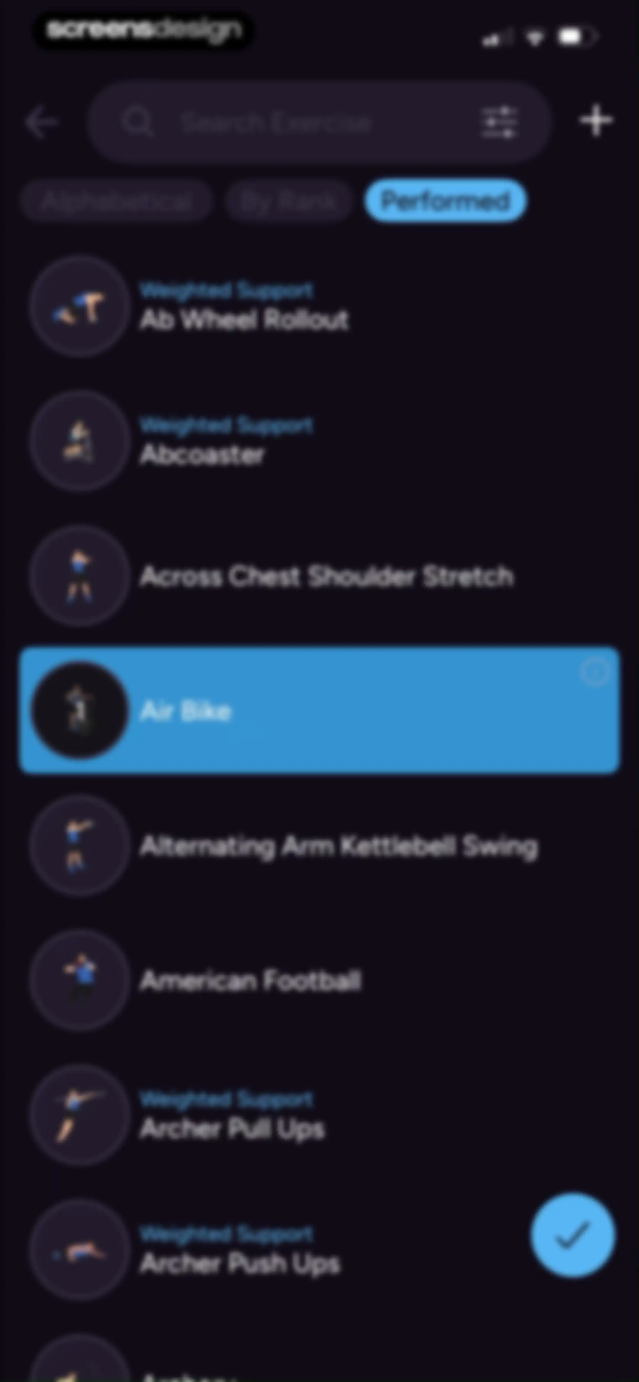Liftoff - Ranked Gym Workouts screen 122