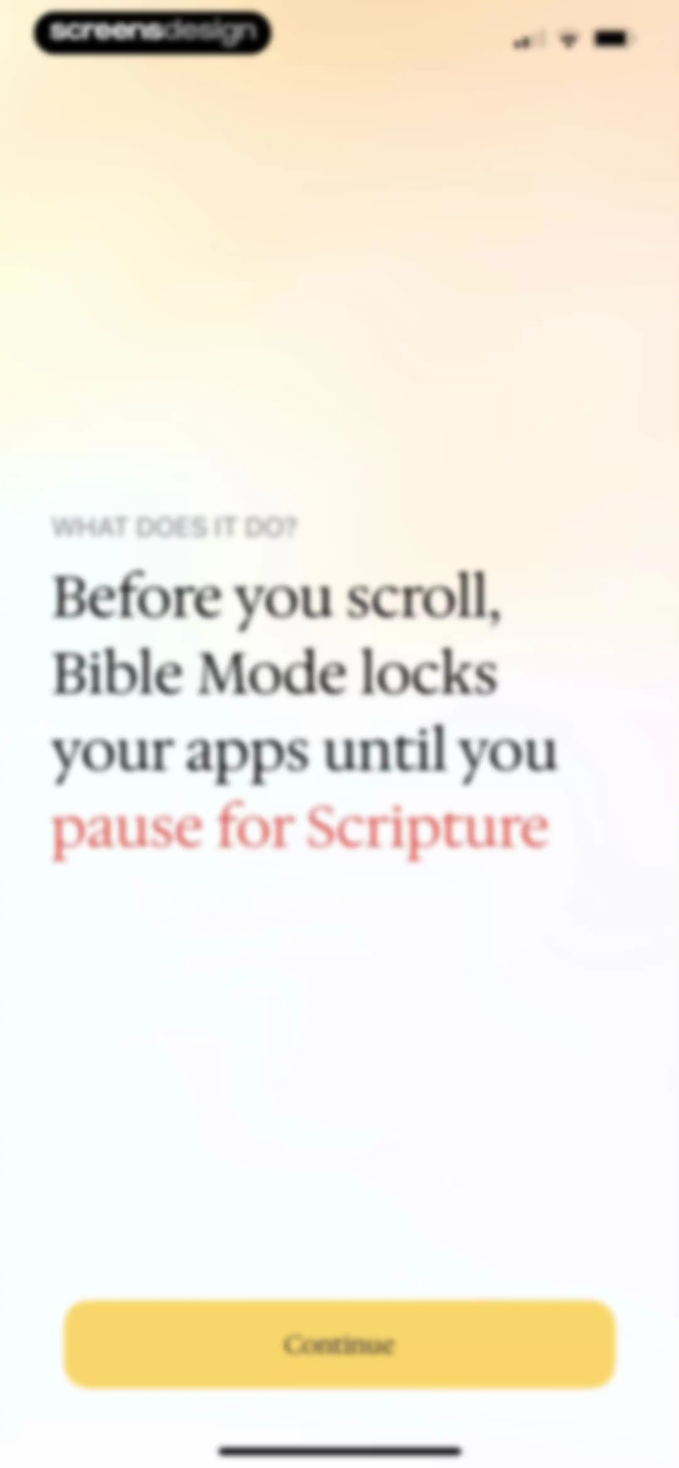 Bible Mode: Reduce Screen Time screen 3