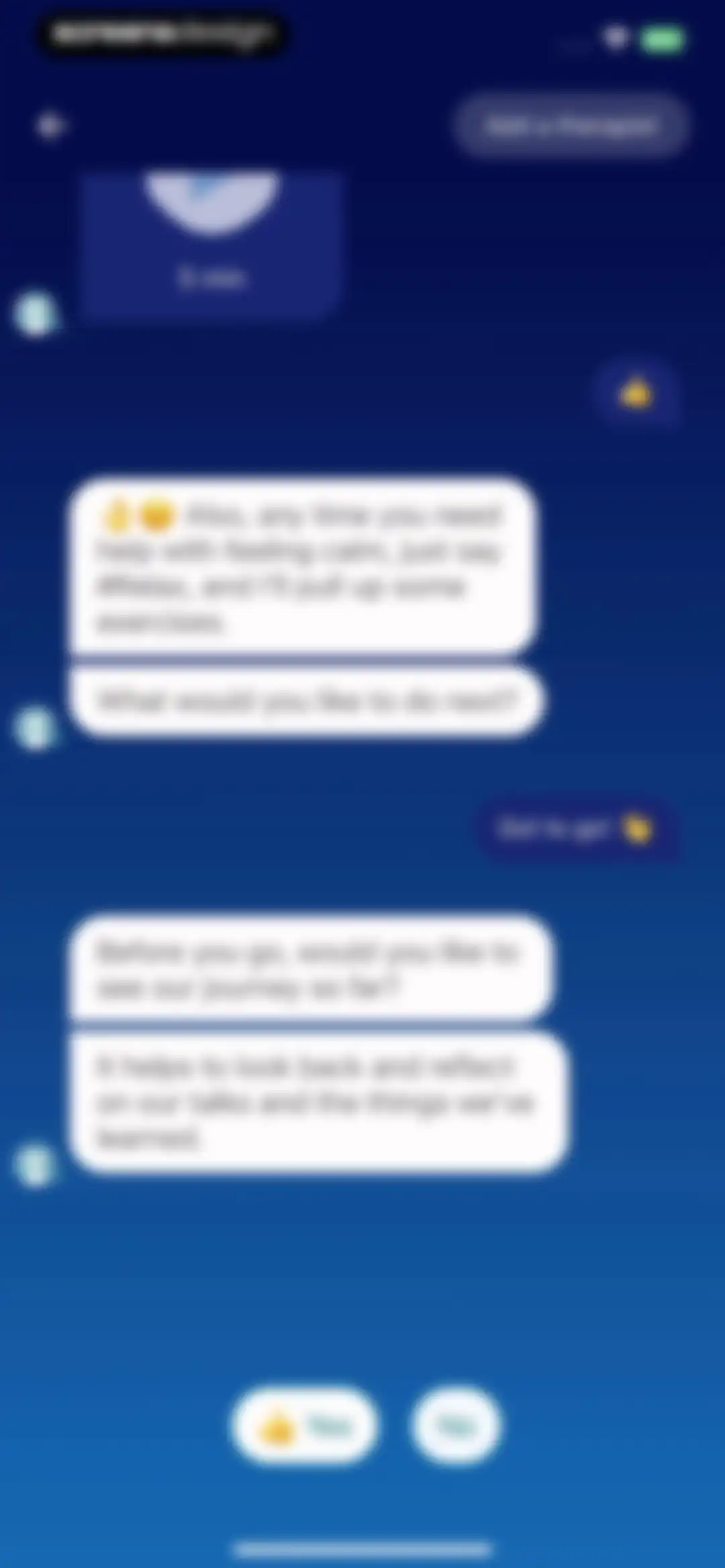 Wysa: Mental Wellbeing AI screen 46