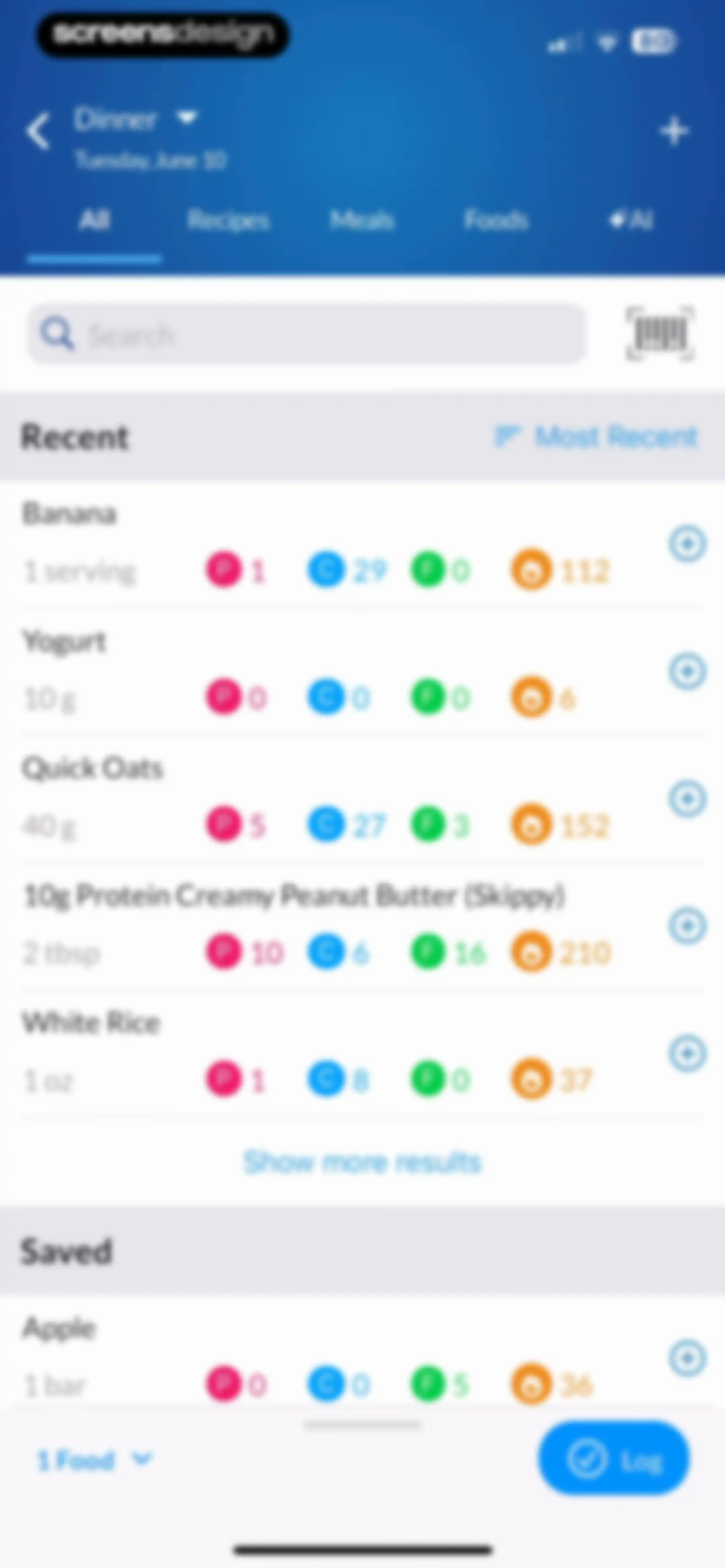 MacrosFirst - Macro Tracker screen 65