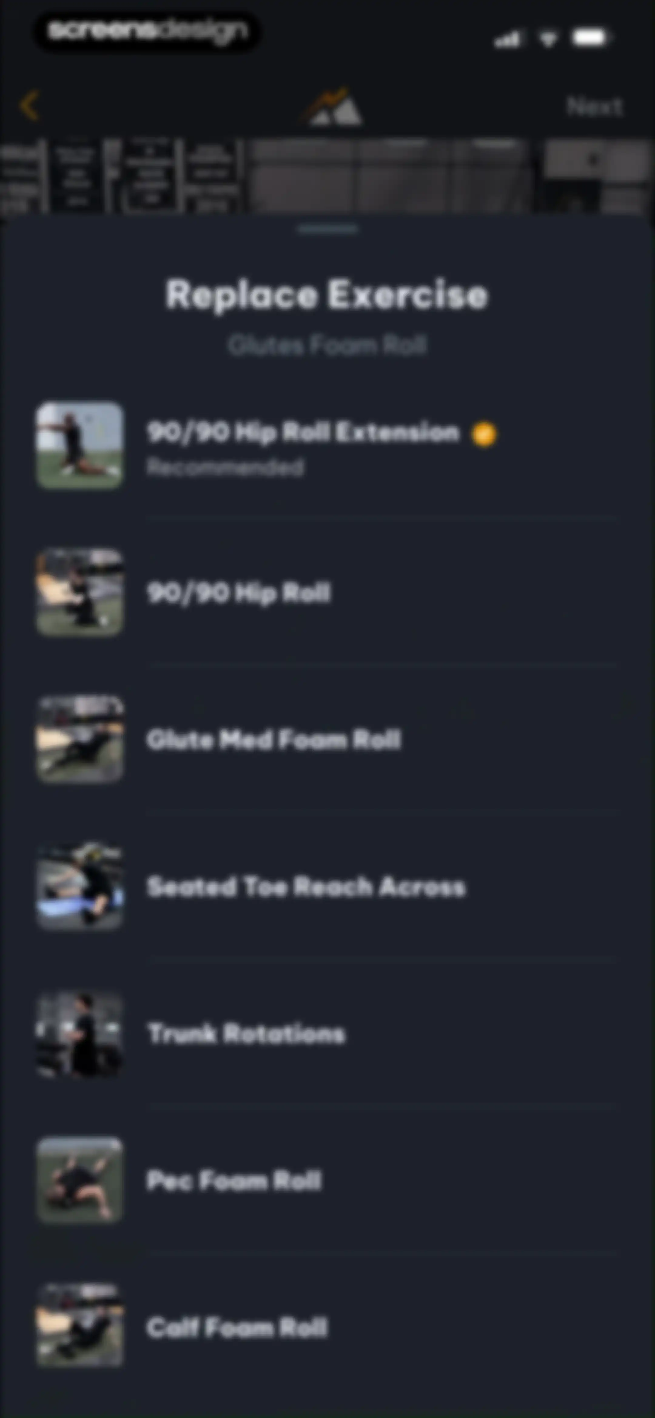 Peak Strength screen 44