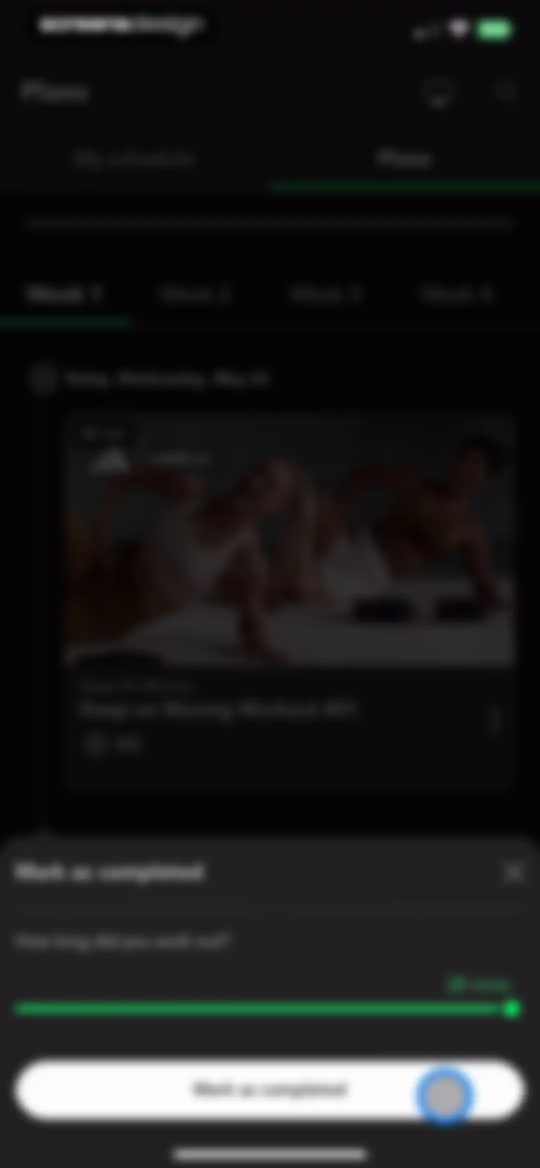 LES MILLS+: home workout app screen 44