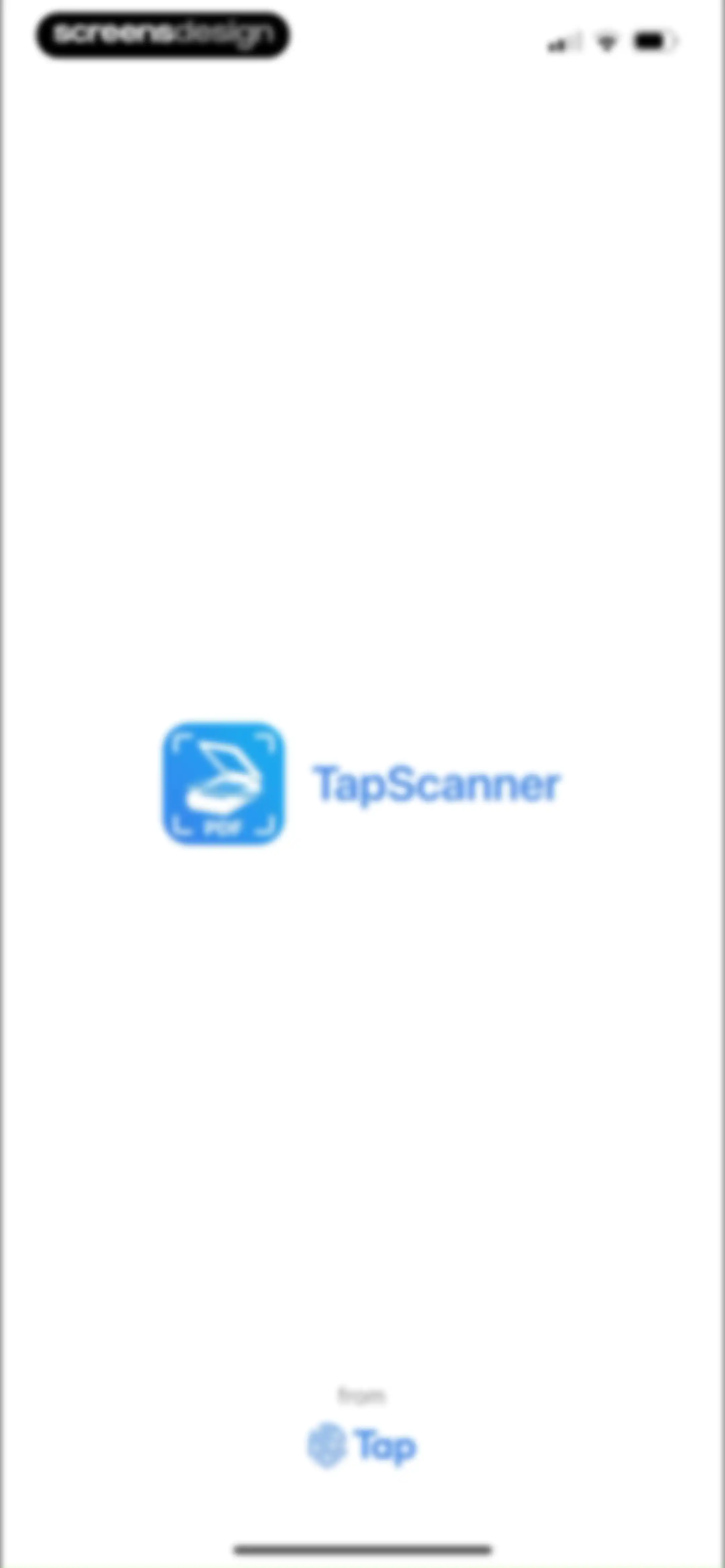 PDF Scanner App: TapScanner screen 1