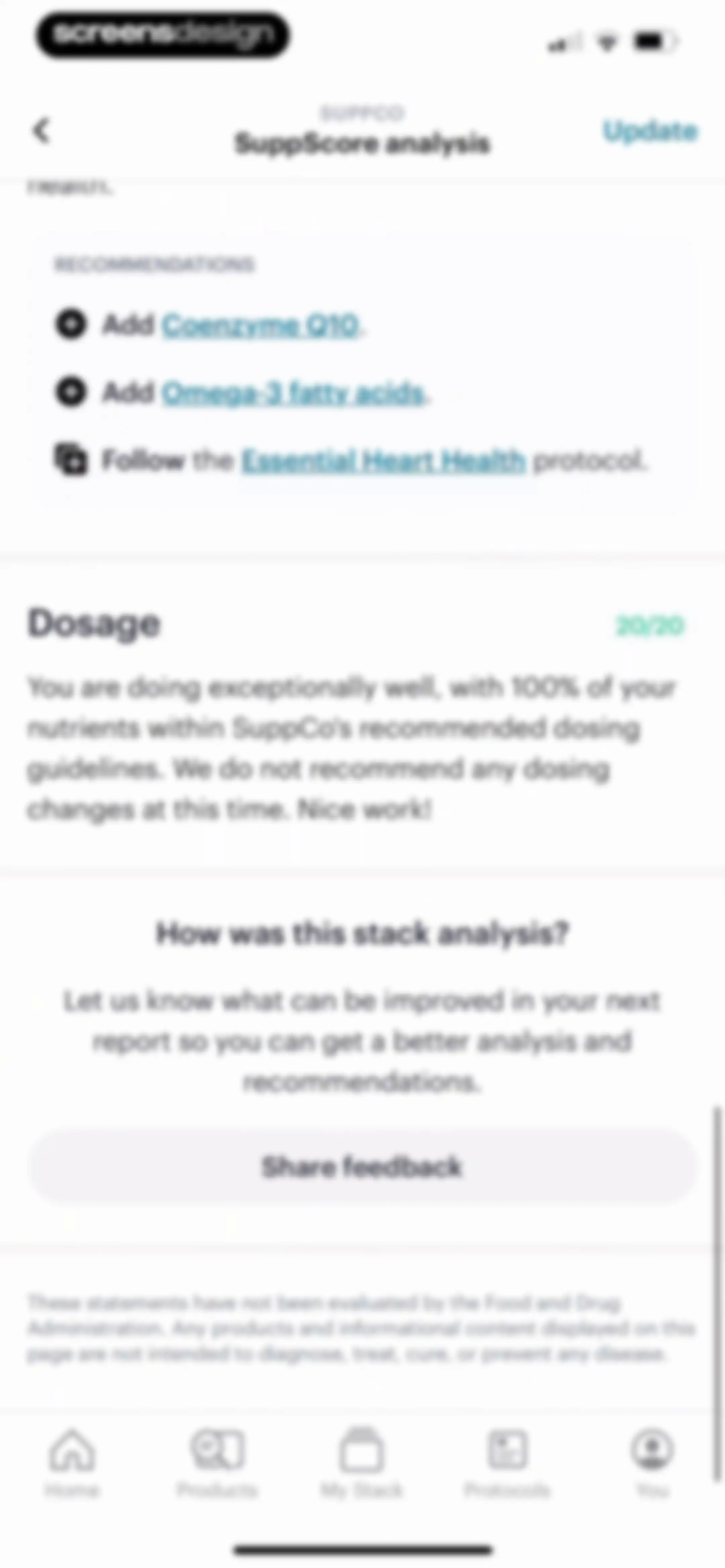SuppCo: Supplement Scanner screen 130