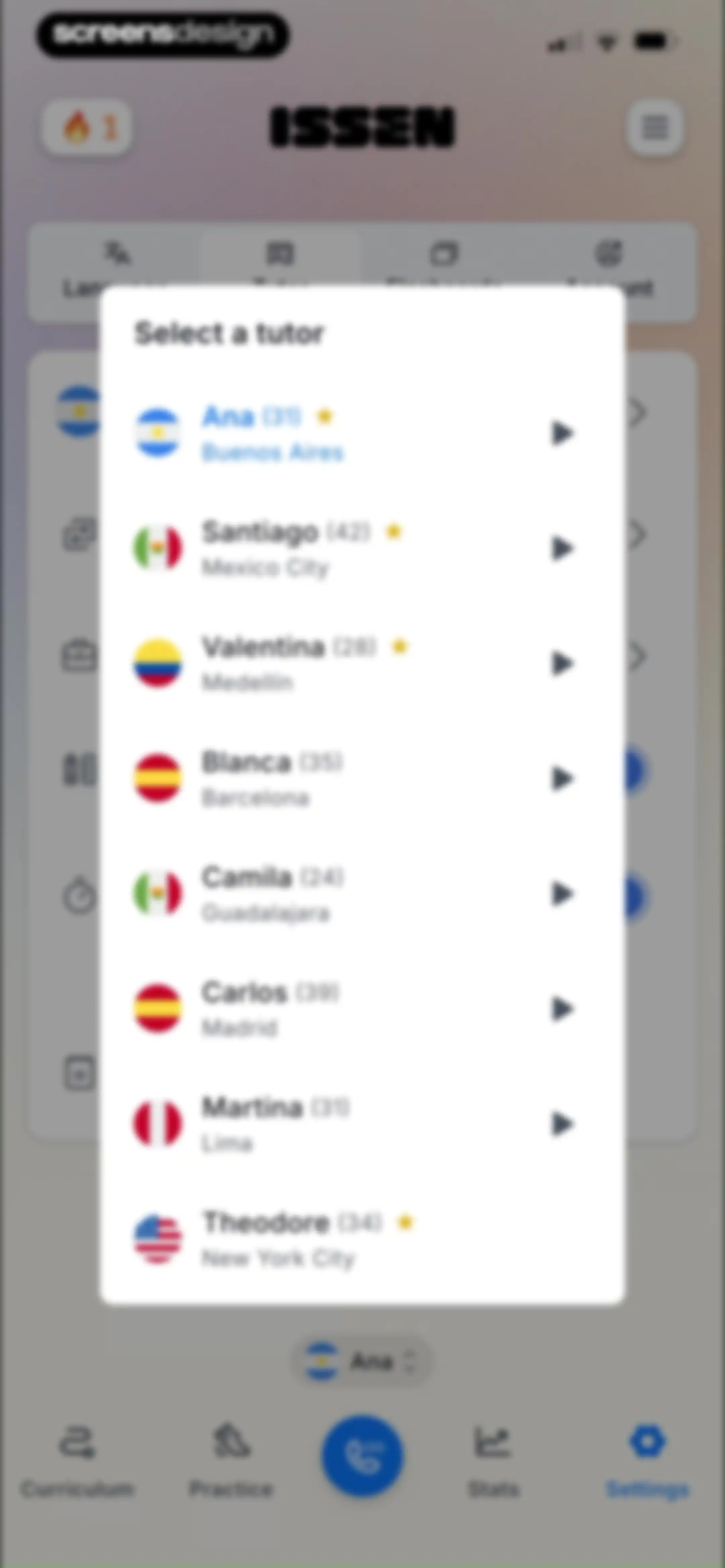 ISSEN - Voice Tutor screen 72