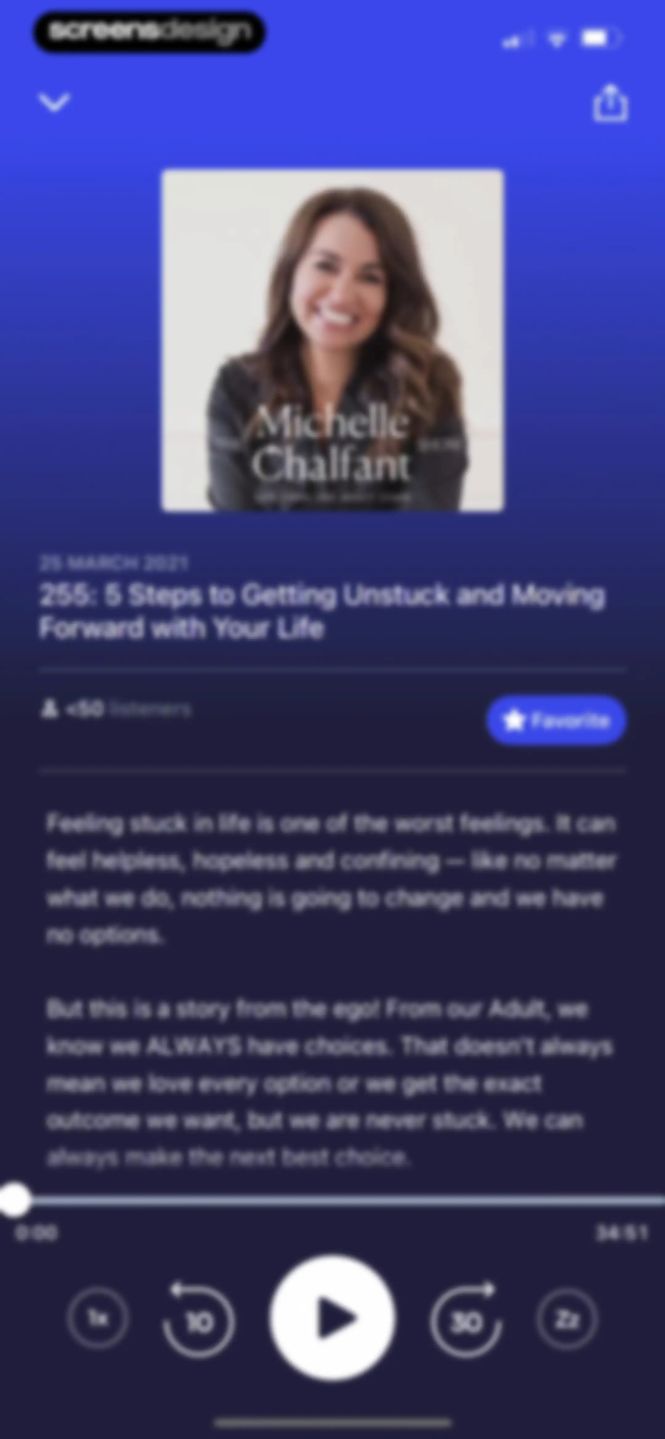 Podcast App screen 58