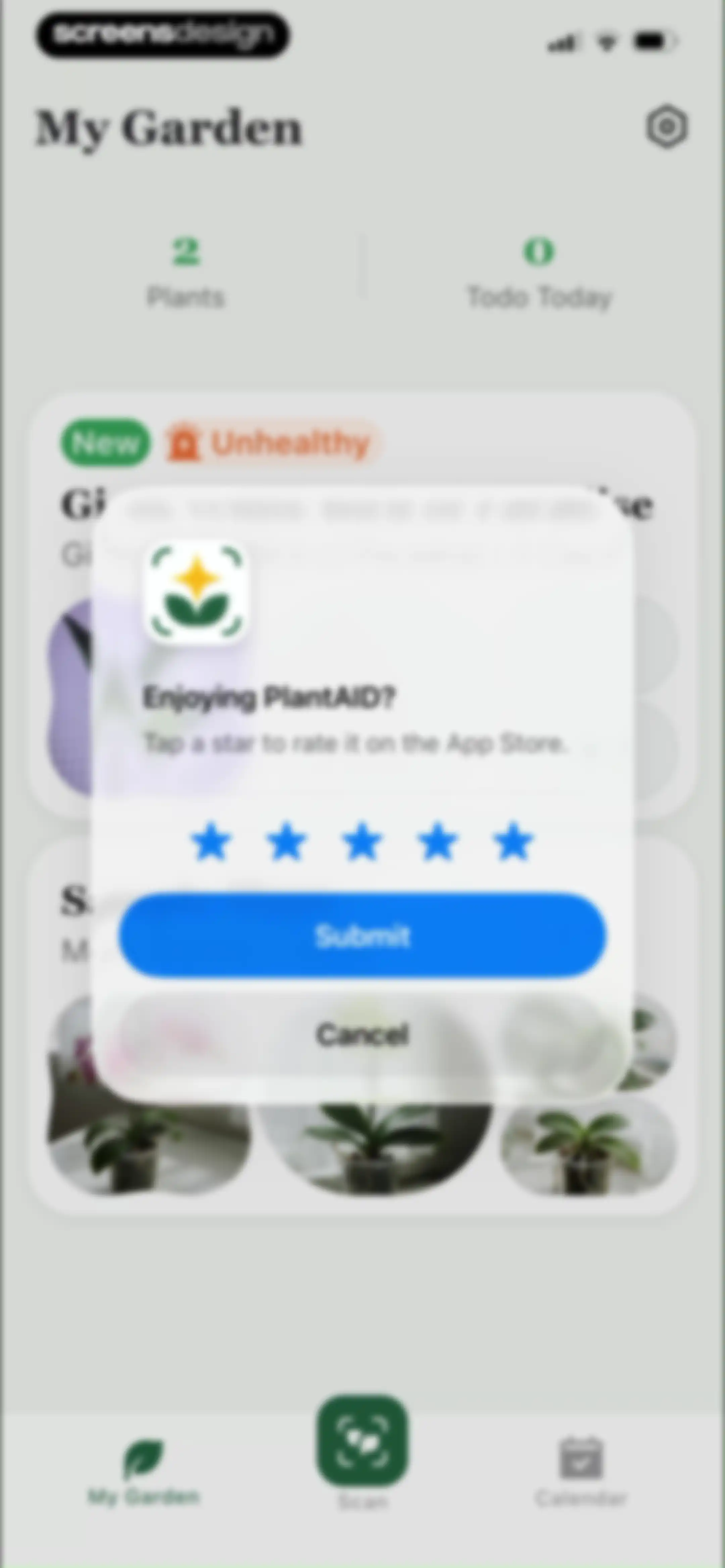 PlantAID:identifier&care guide screen 60