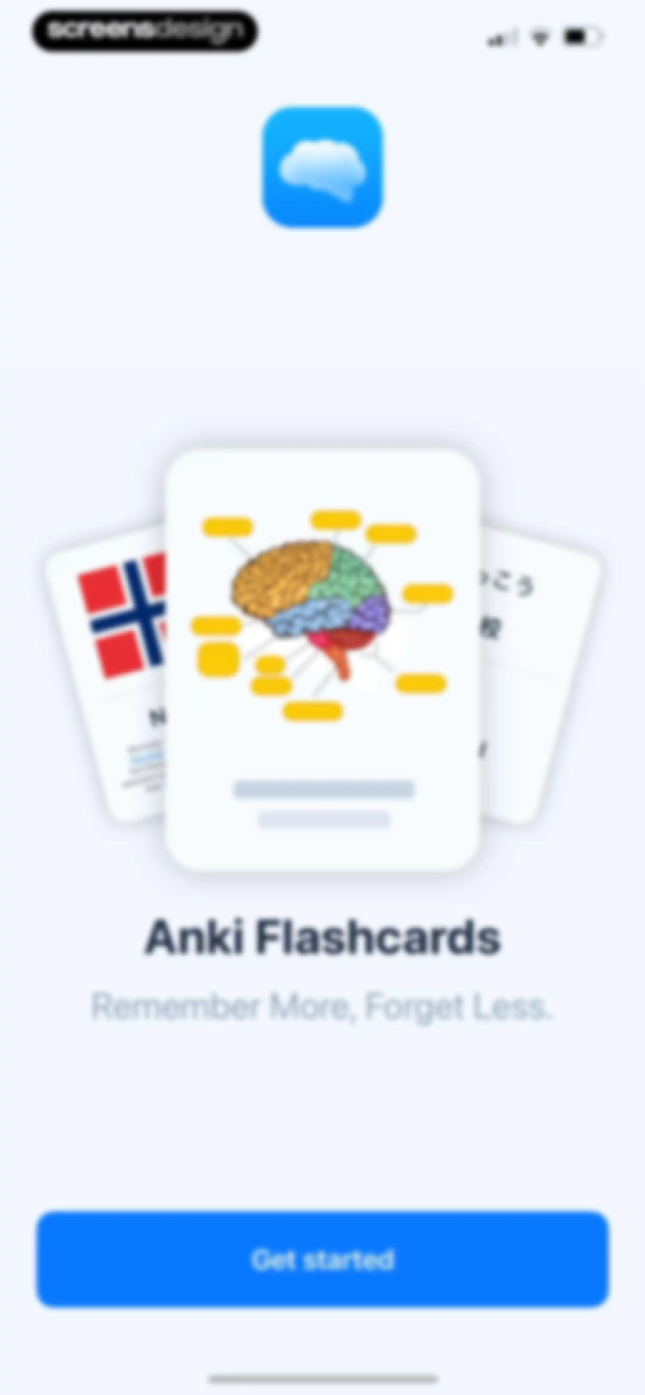 Mopiq: AI Flashcards Learning screen 1