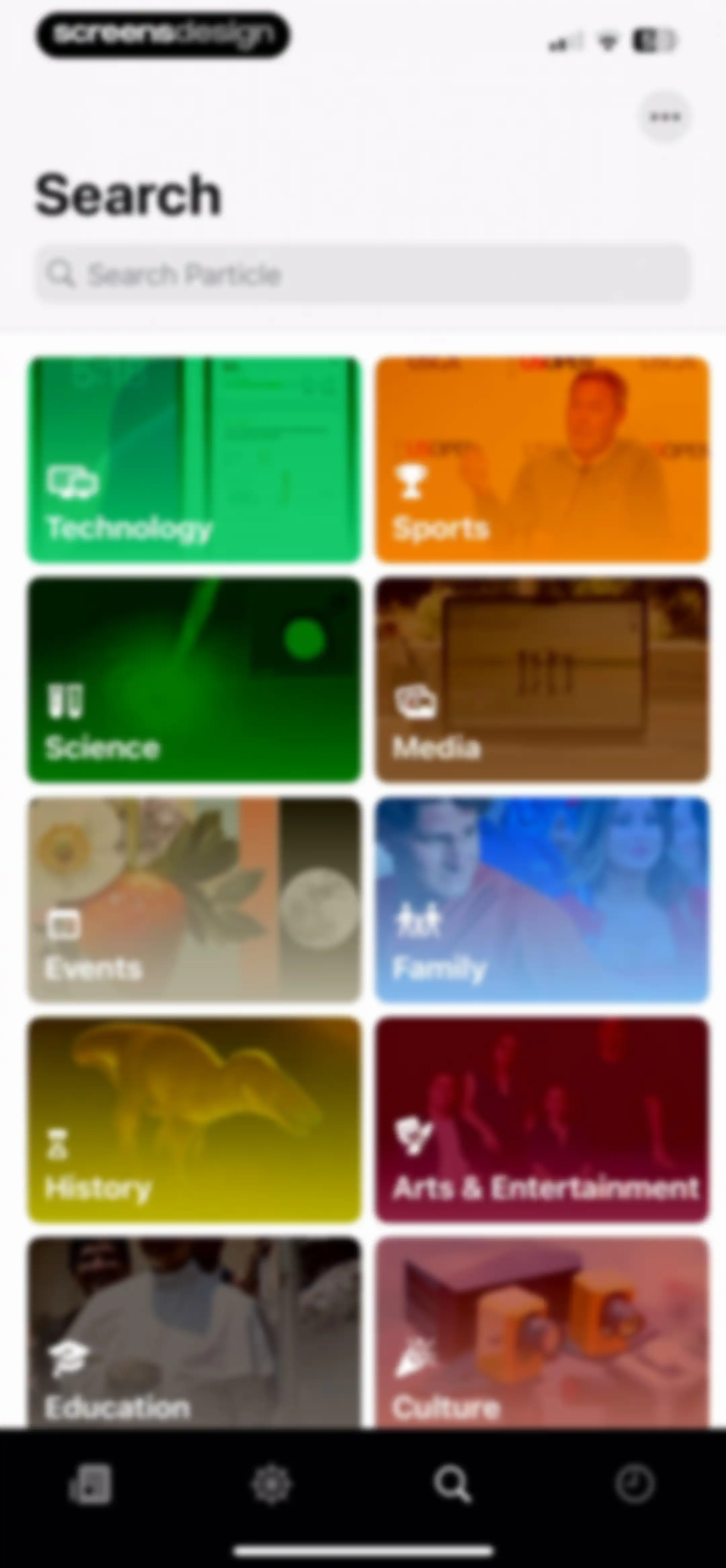 Particle: Personalized News screen 97