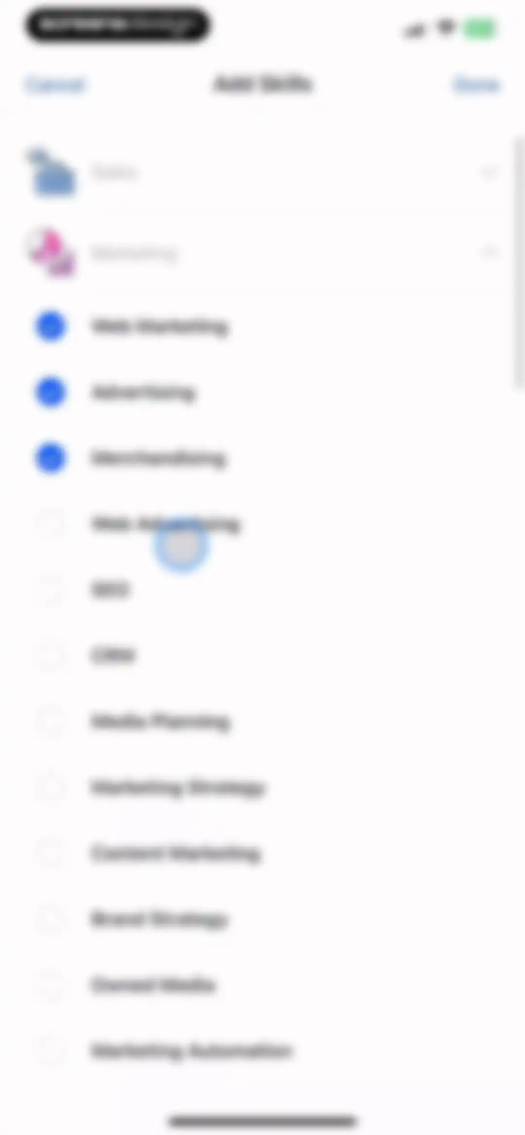 Eight: Business Card Manager screen 48