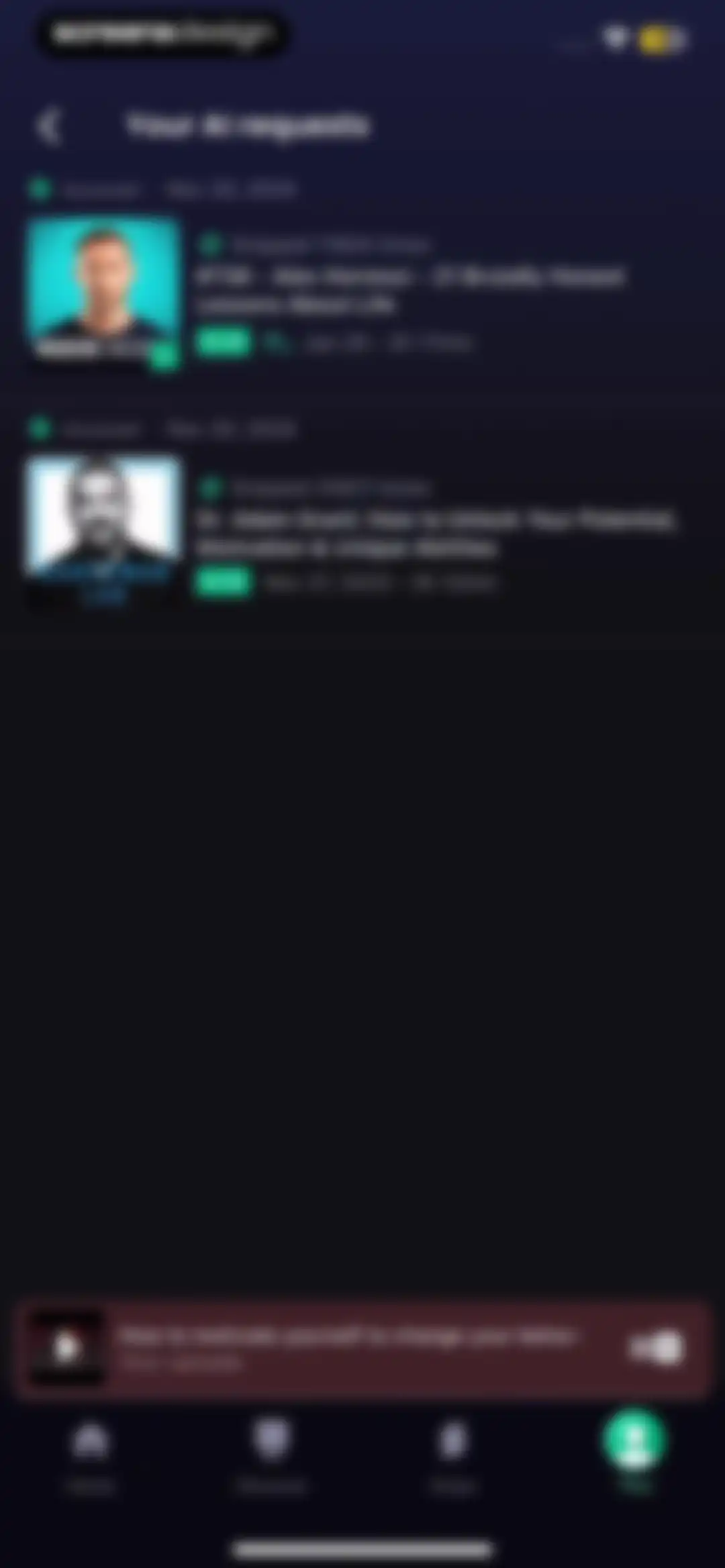 Snipd | AI Podcast Player screen 159