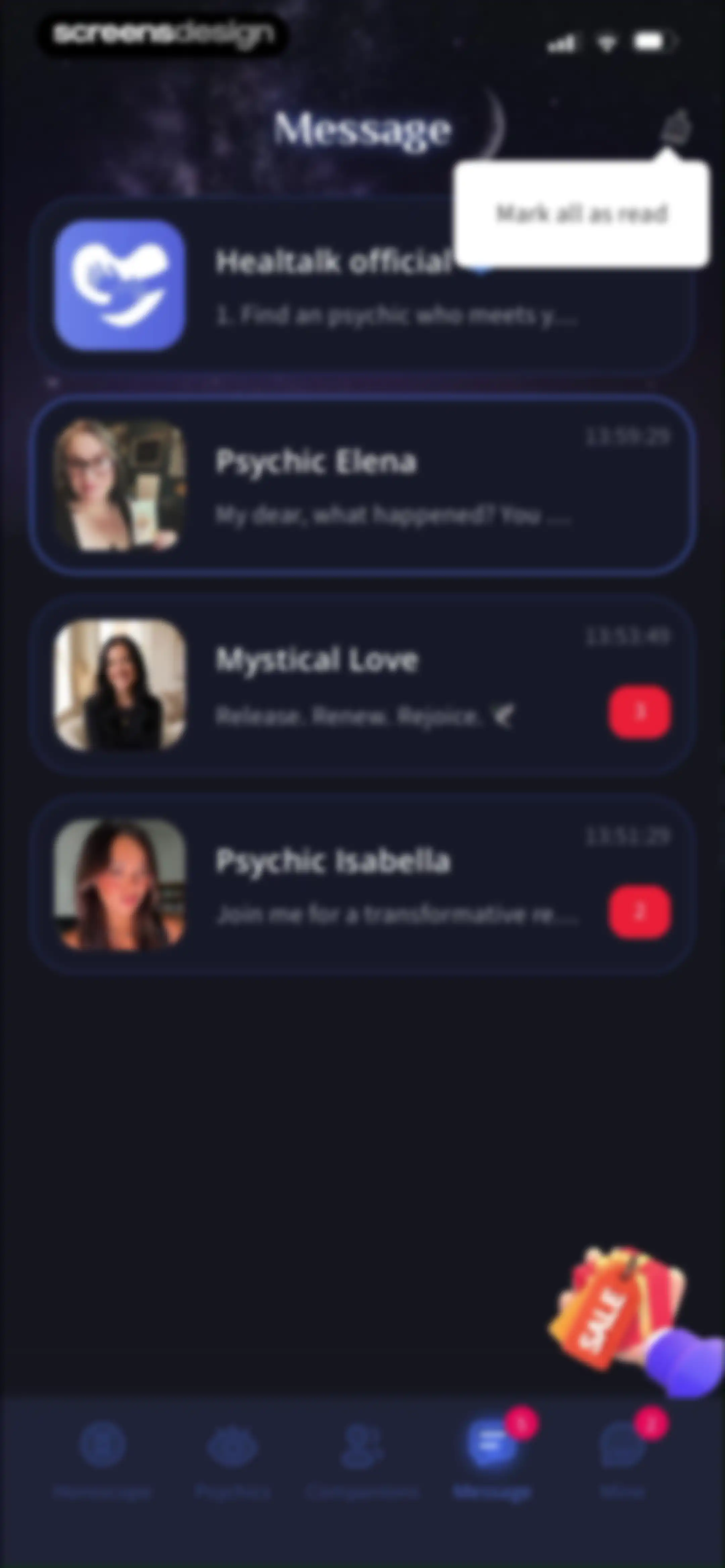 HealTalk - Text Reading screen 126