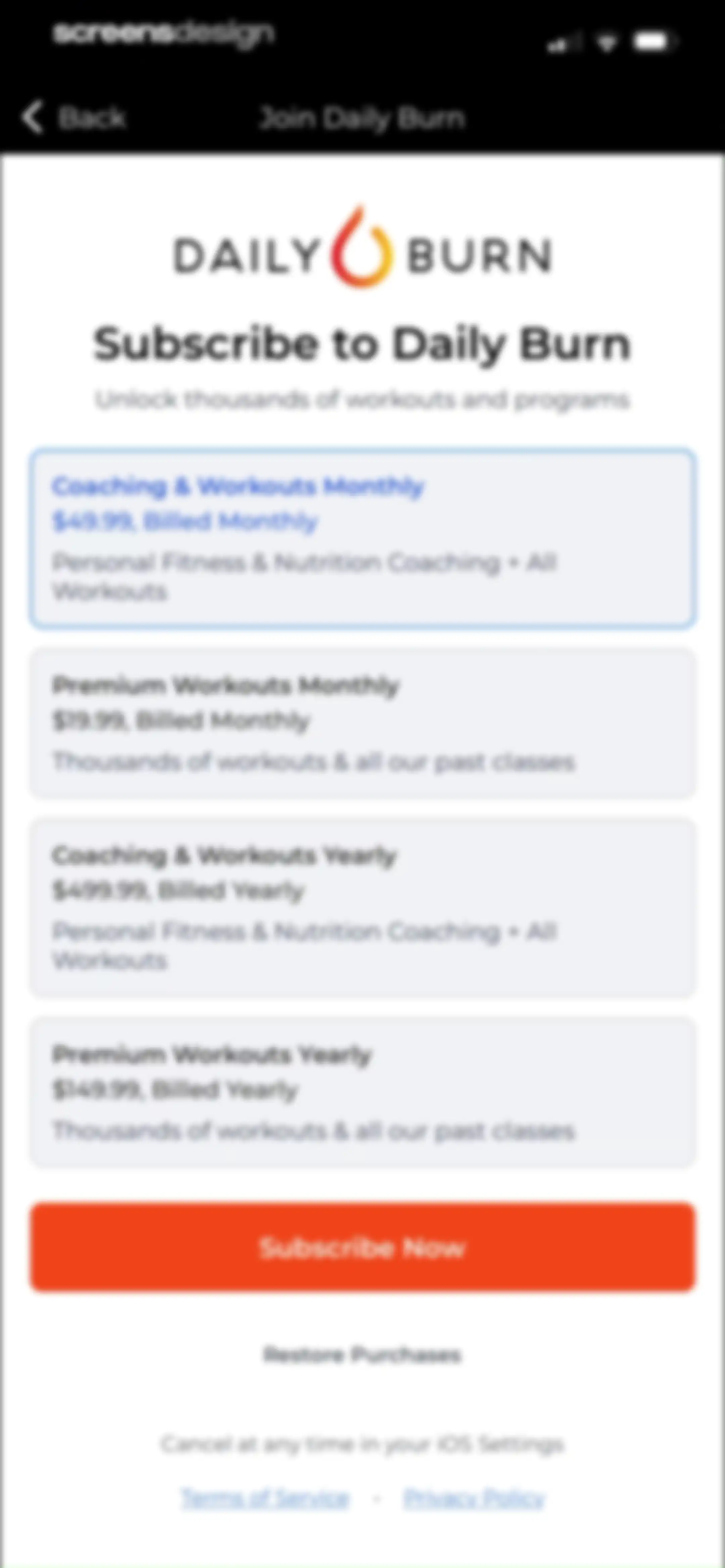 Daily Burn: Home Workouts screen 10
