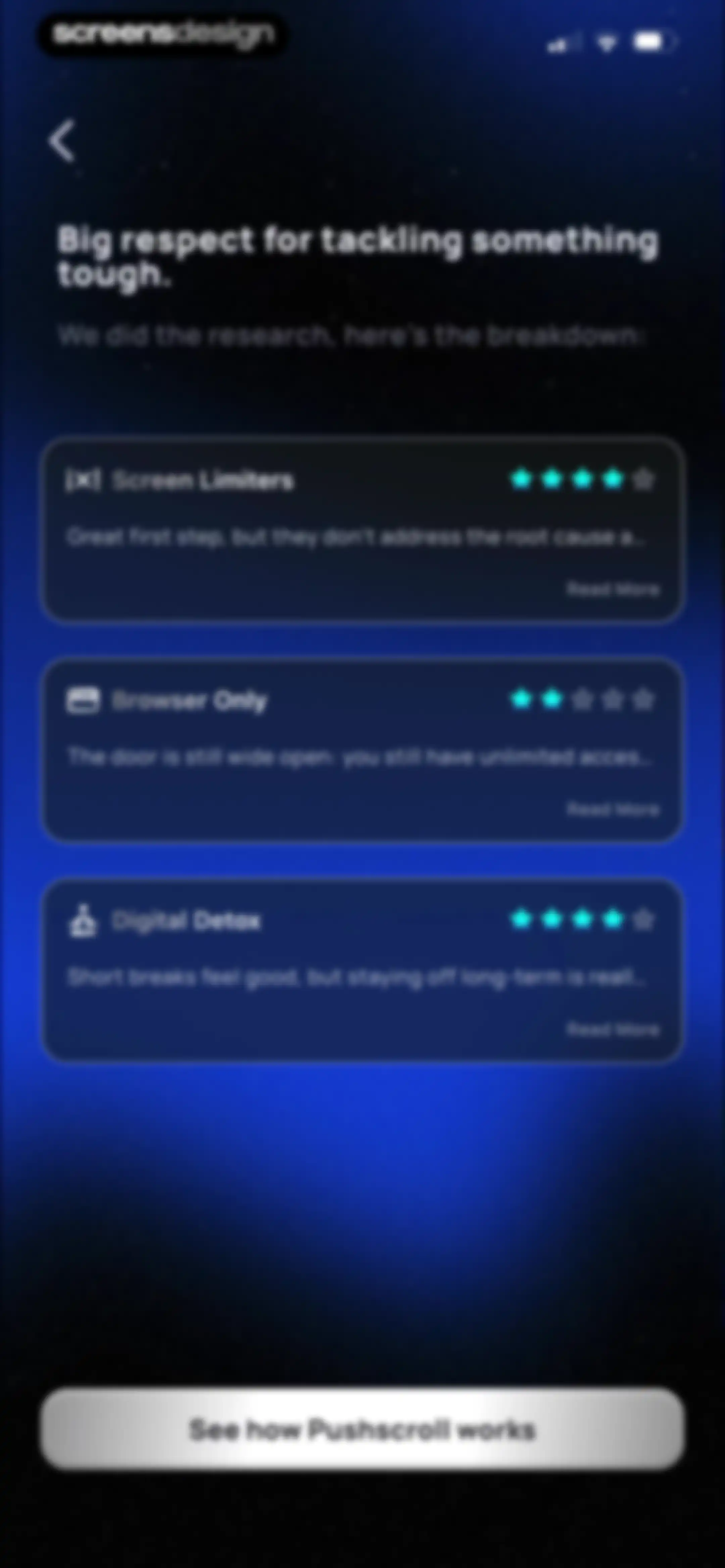 Pushscroll: Exercise To Scroll screen 19