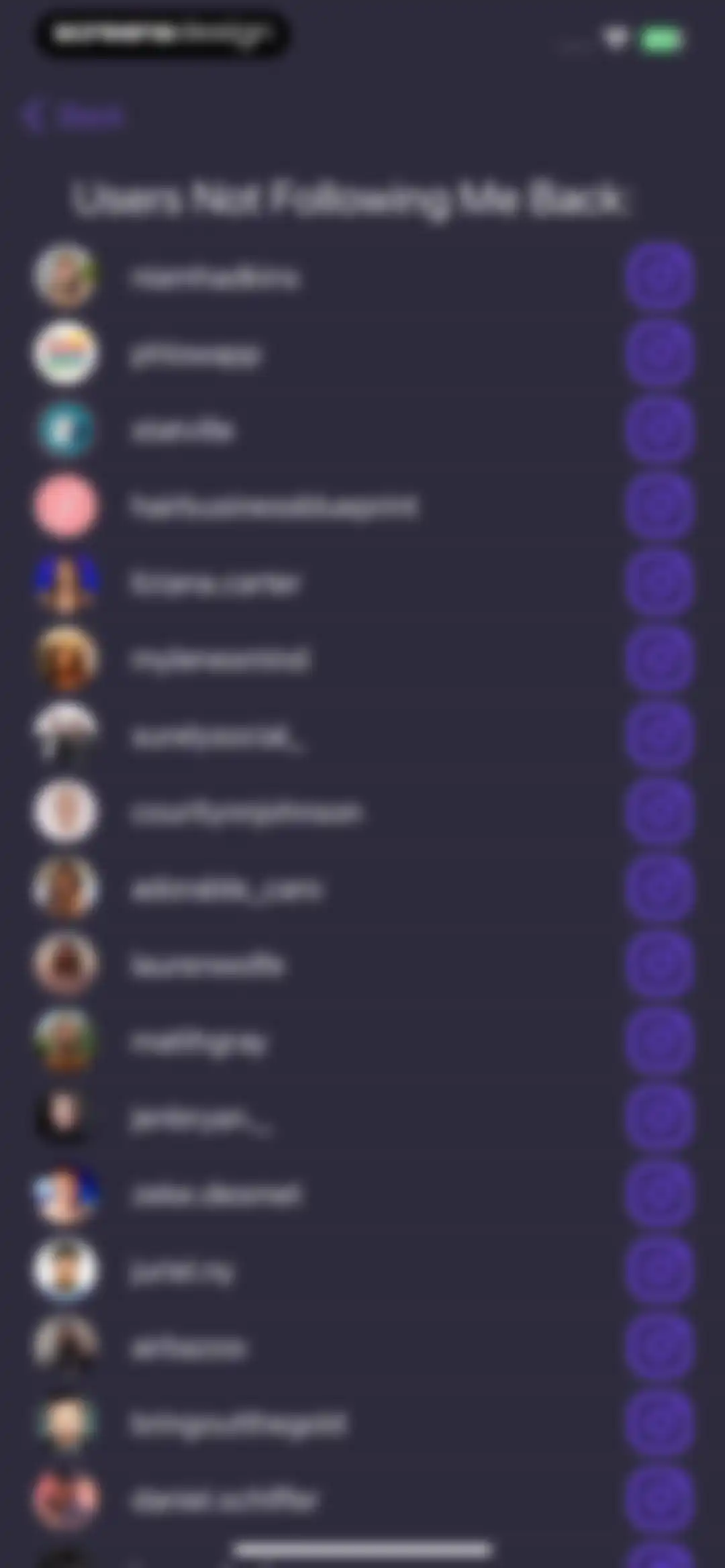 Unfollow Tracker: MyFollowers screen 15