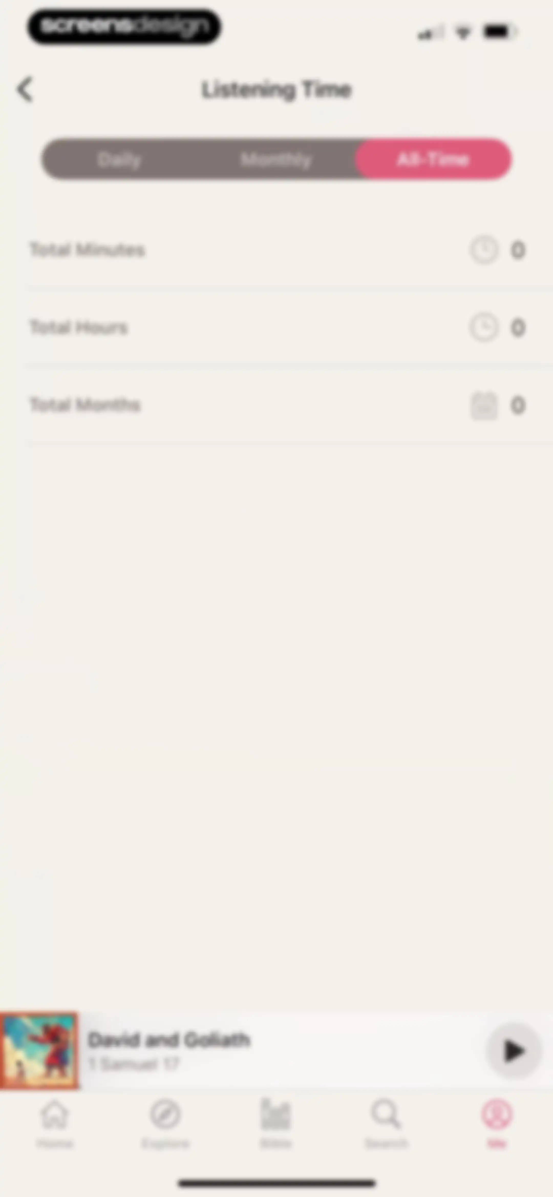 Dwell: Audio Bible screen 93