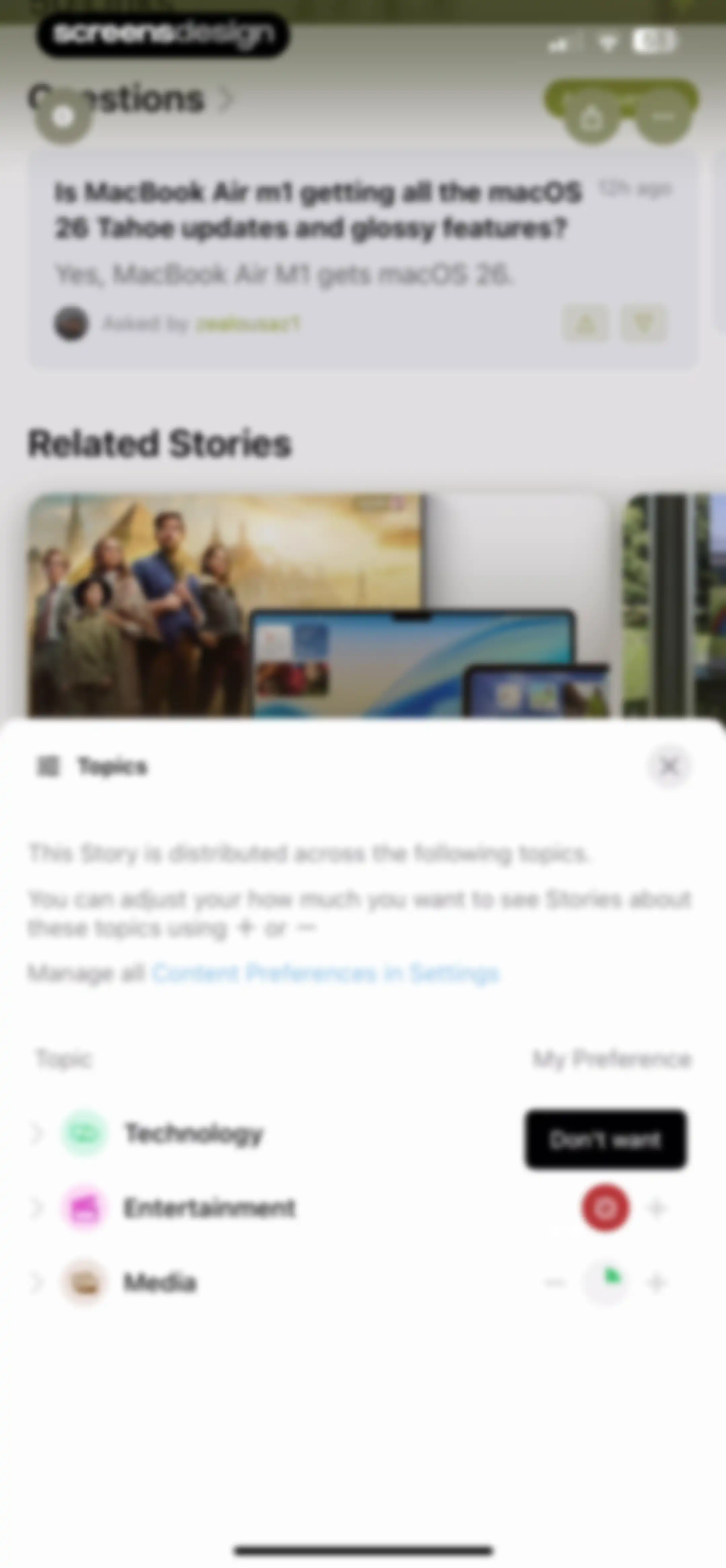 Particle: Personalized News screen 71