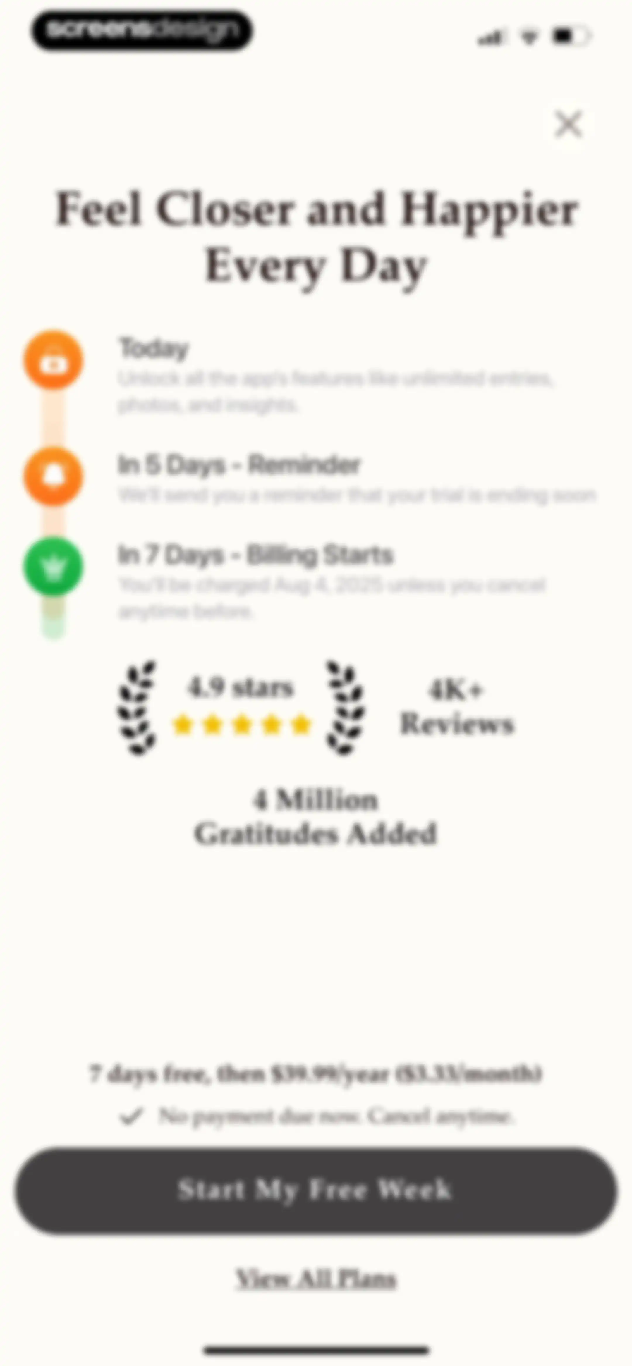 Gratitude Plus – Journal screen 30