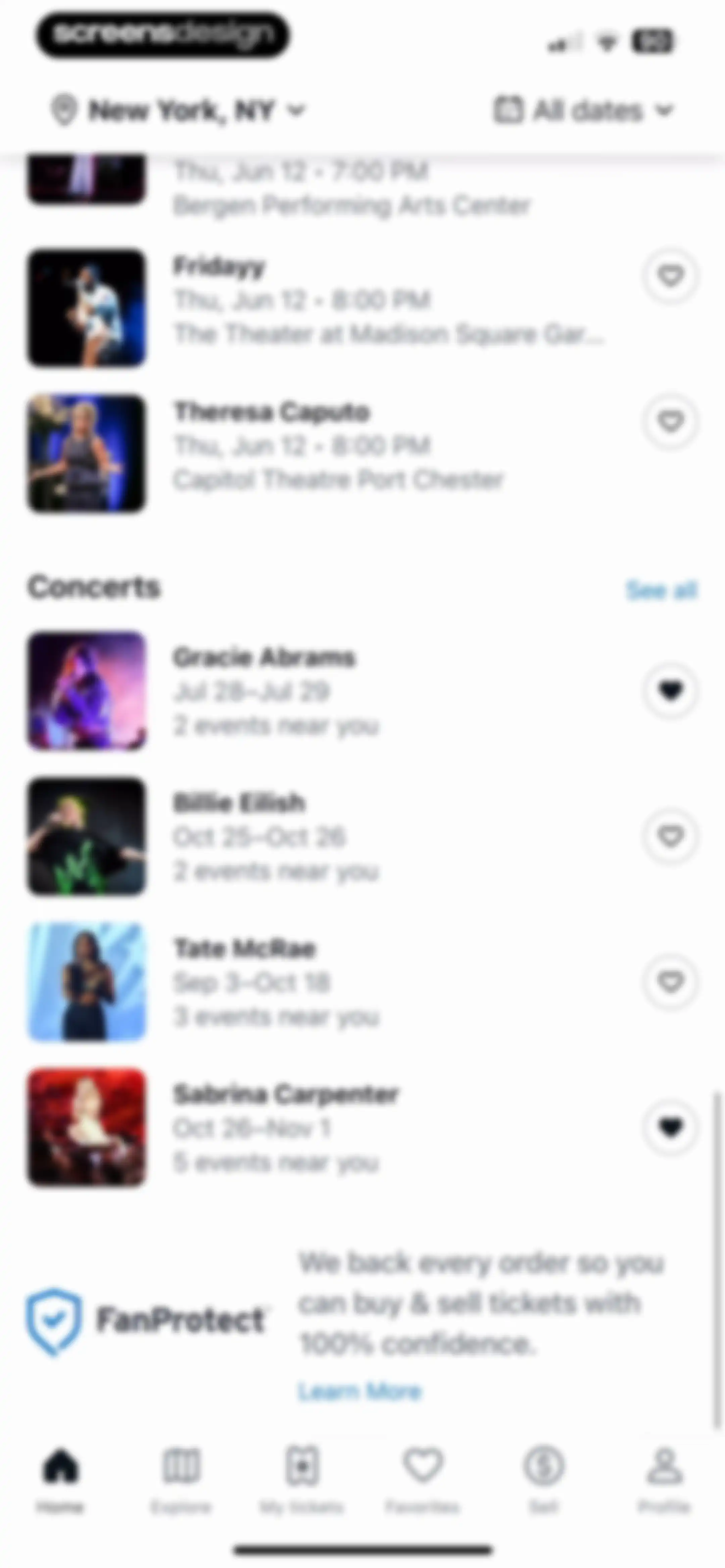 StubHub: Event Tickets screen 53