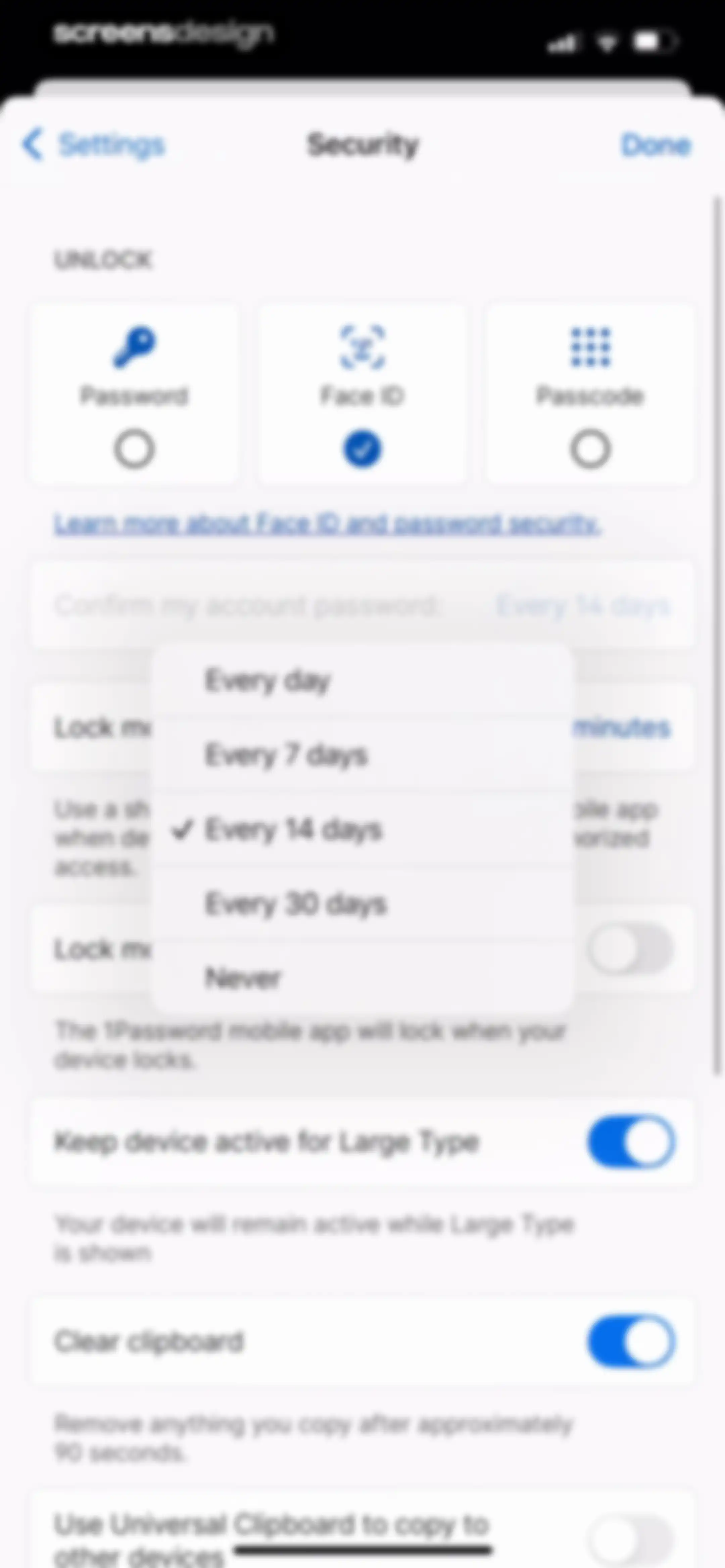 1Password: Password Manager screen 155