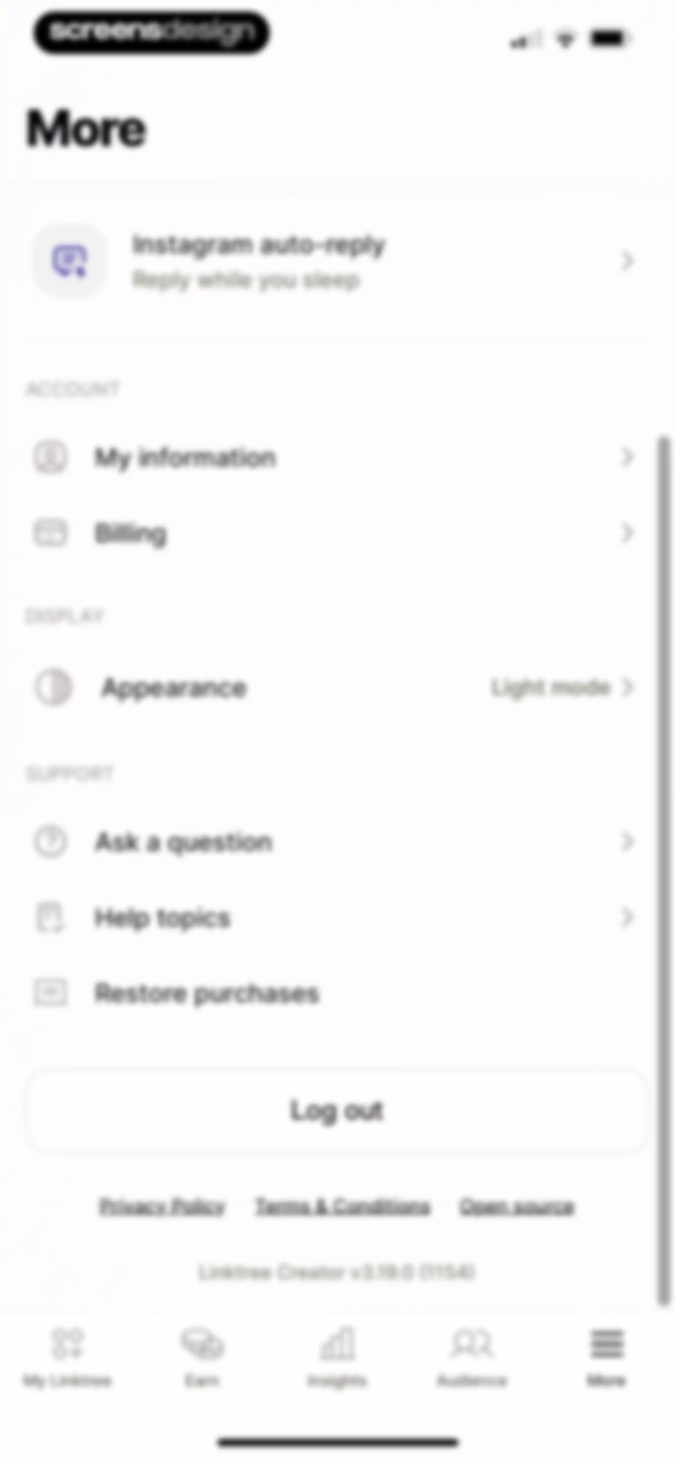 Linktree: Link in Bio Creator screen 183