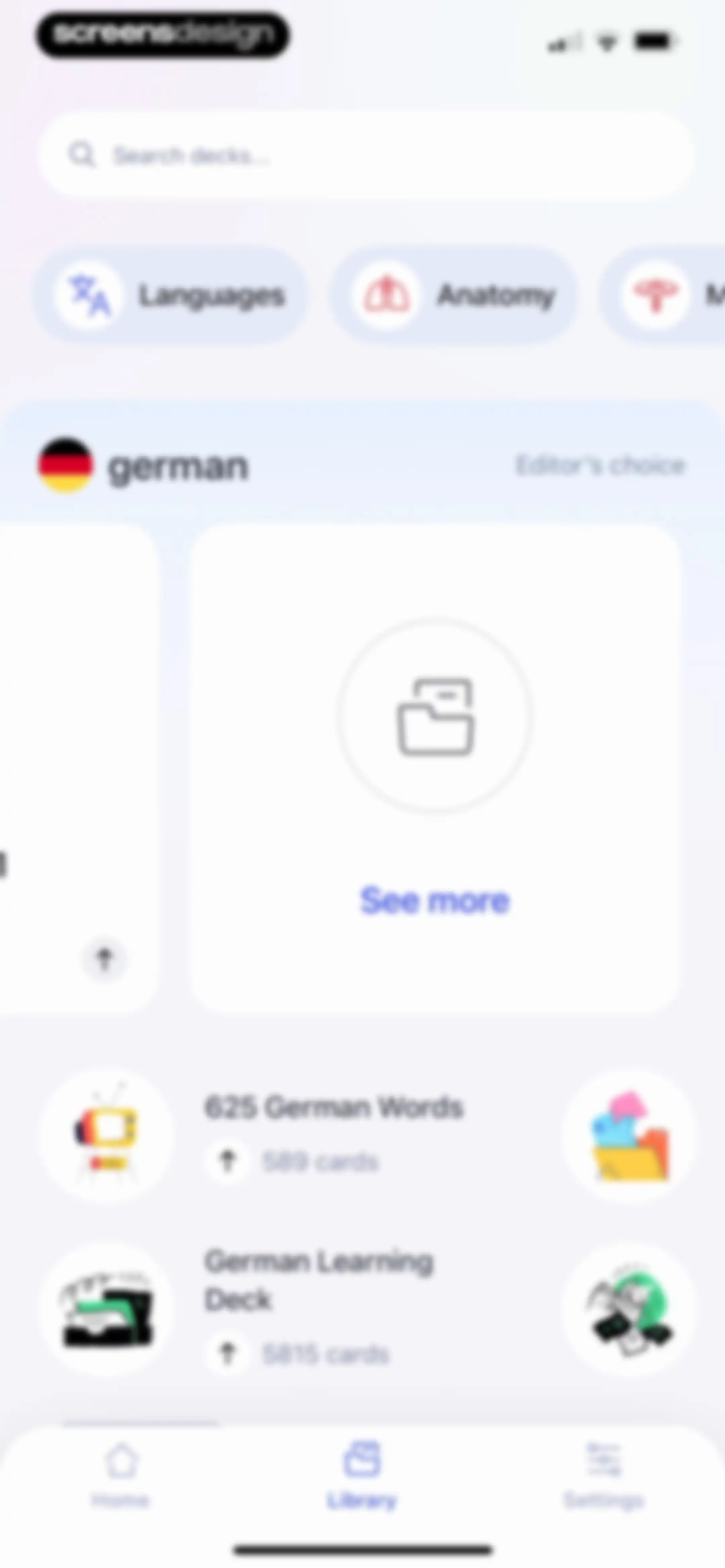 Cogni: Flashcards Learning screen 56