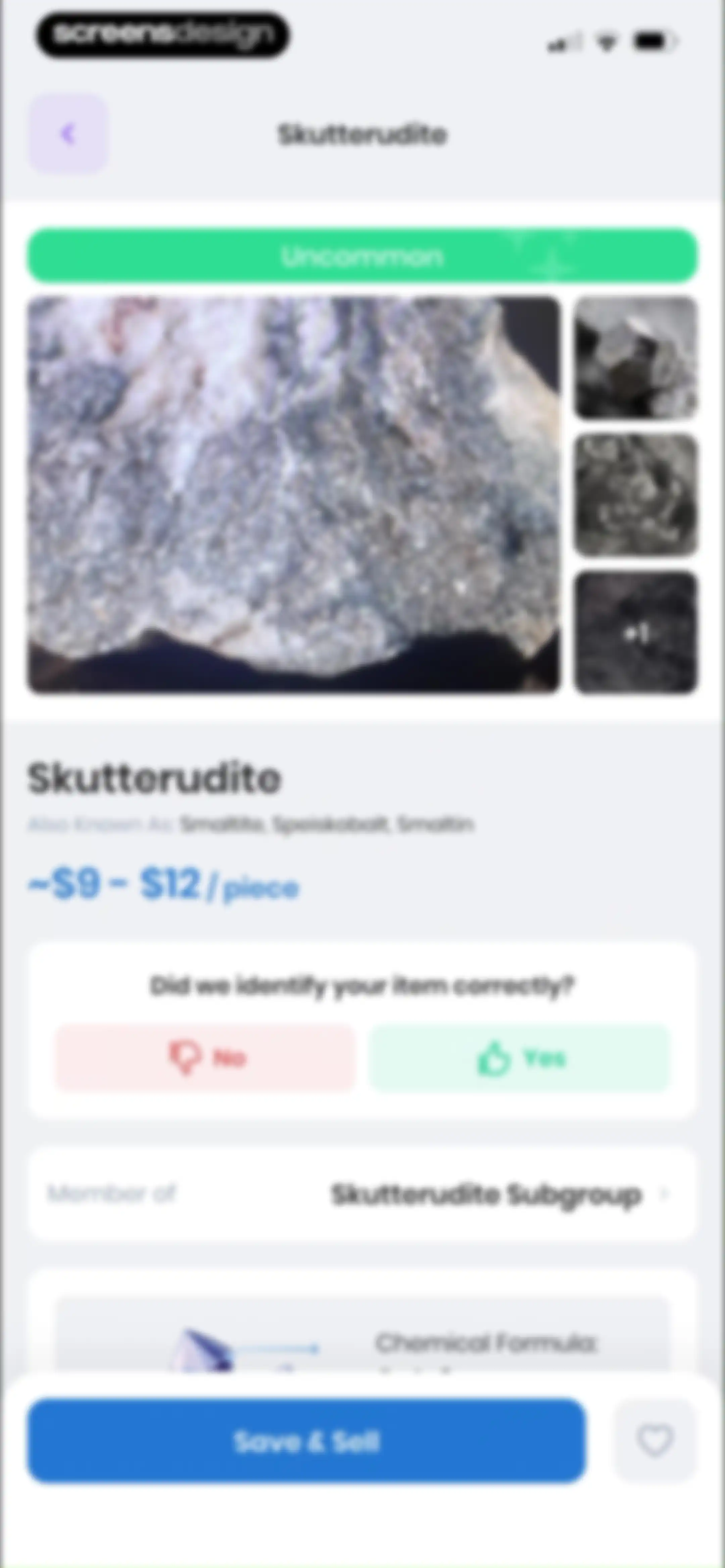 RockIn Rock & Mineral identify screen 22